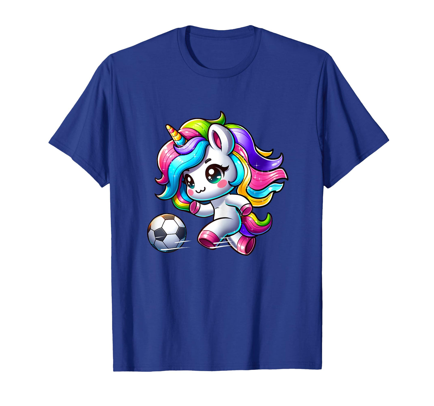 Soccer Player Unicorn Girls T-Shirt
