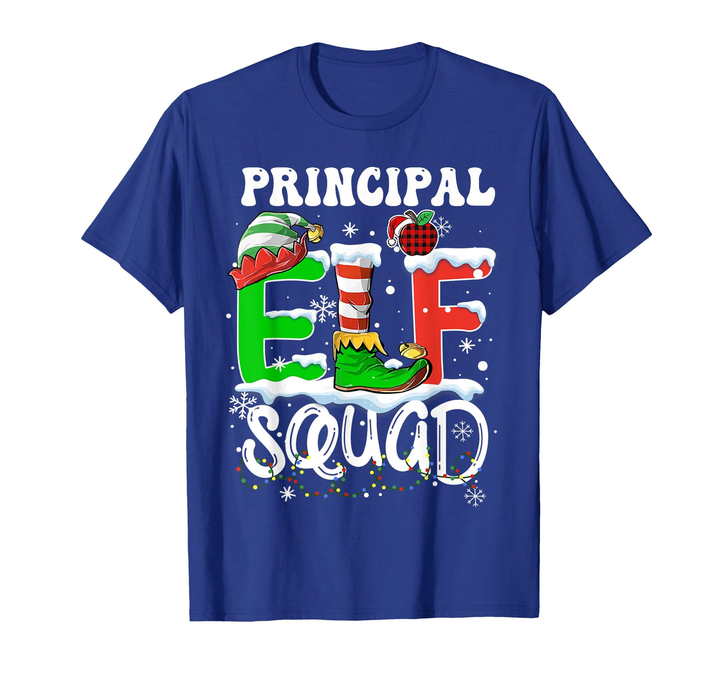 Principal ELF Squad Funny Christmas ELF Kids Teacher Group T-Shirt