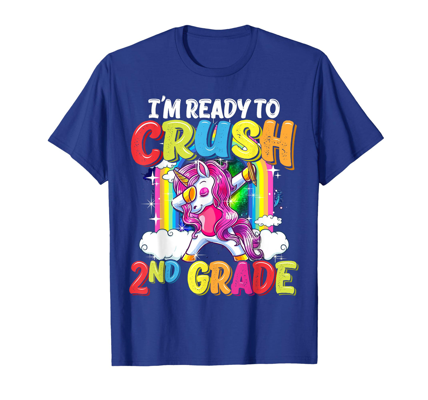 2nd Grade Dabbing Unicorn Back To School Girls T-Shirt