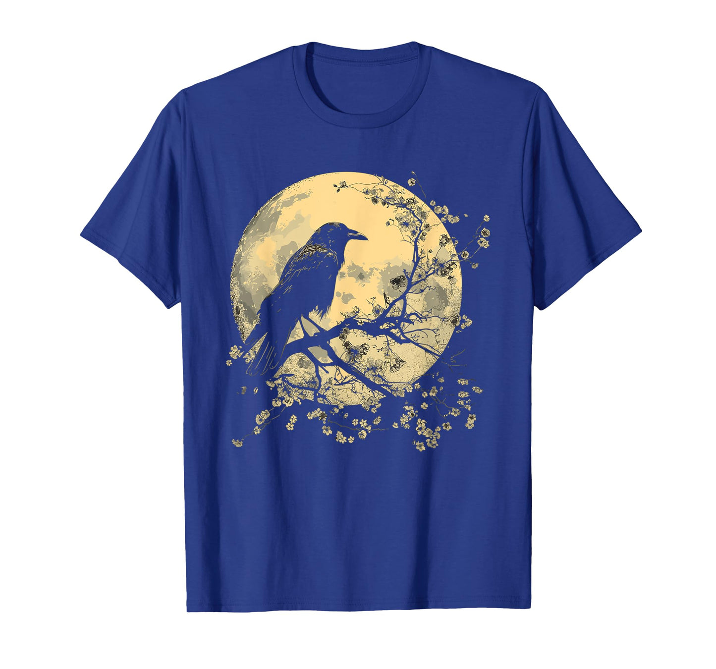 Black Raven Nature Art Crow Moon T-Shirt