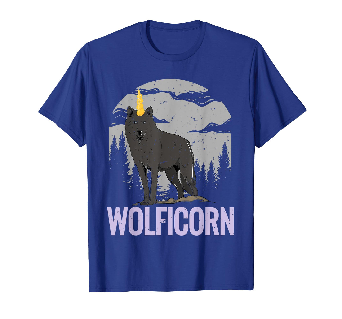 Wolf T Shirt Women Men Kids Wolficorn Unicorn Gift T-Shirt