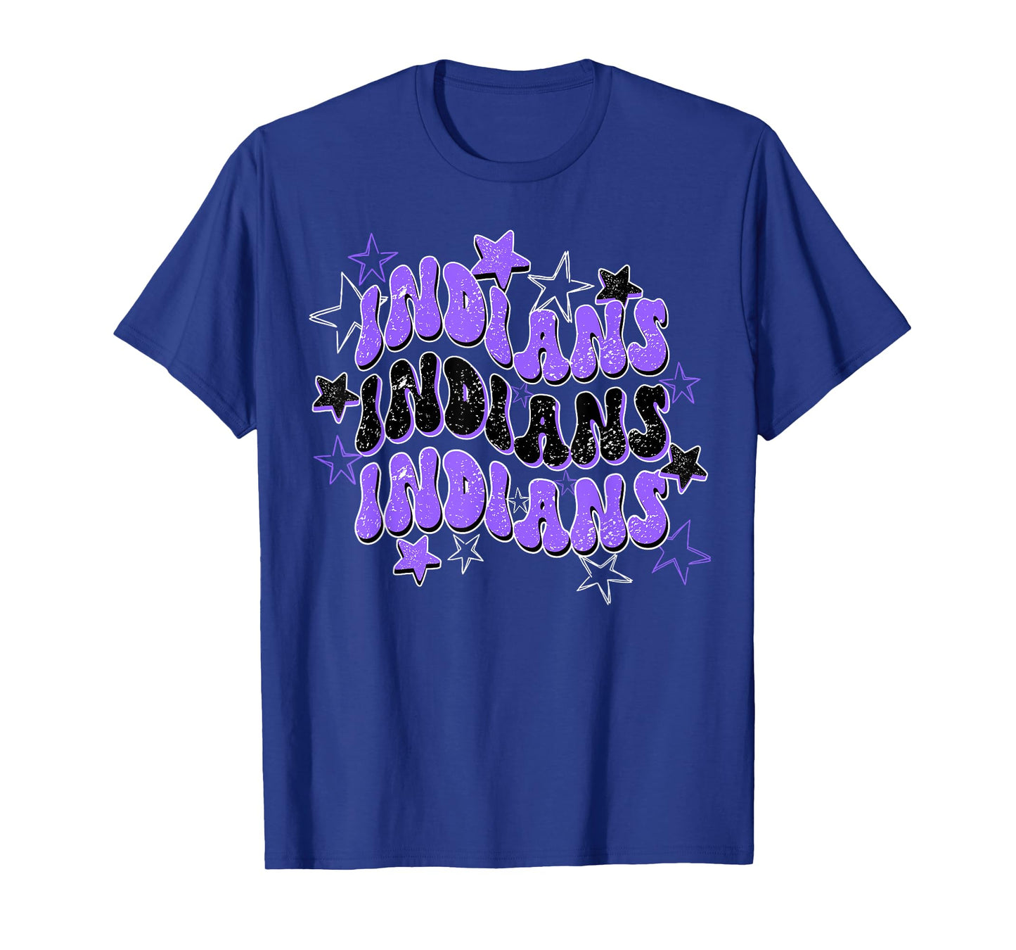 Purple Indians School Spirit Spirit Wear T-Shirt