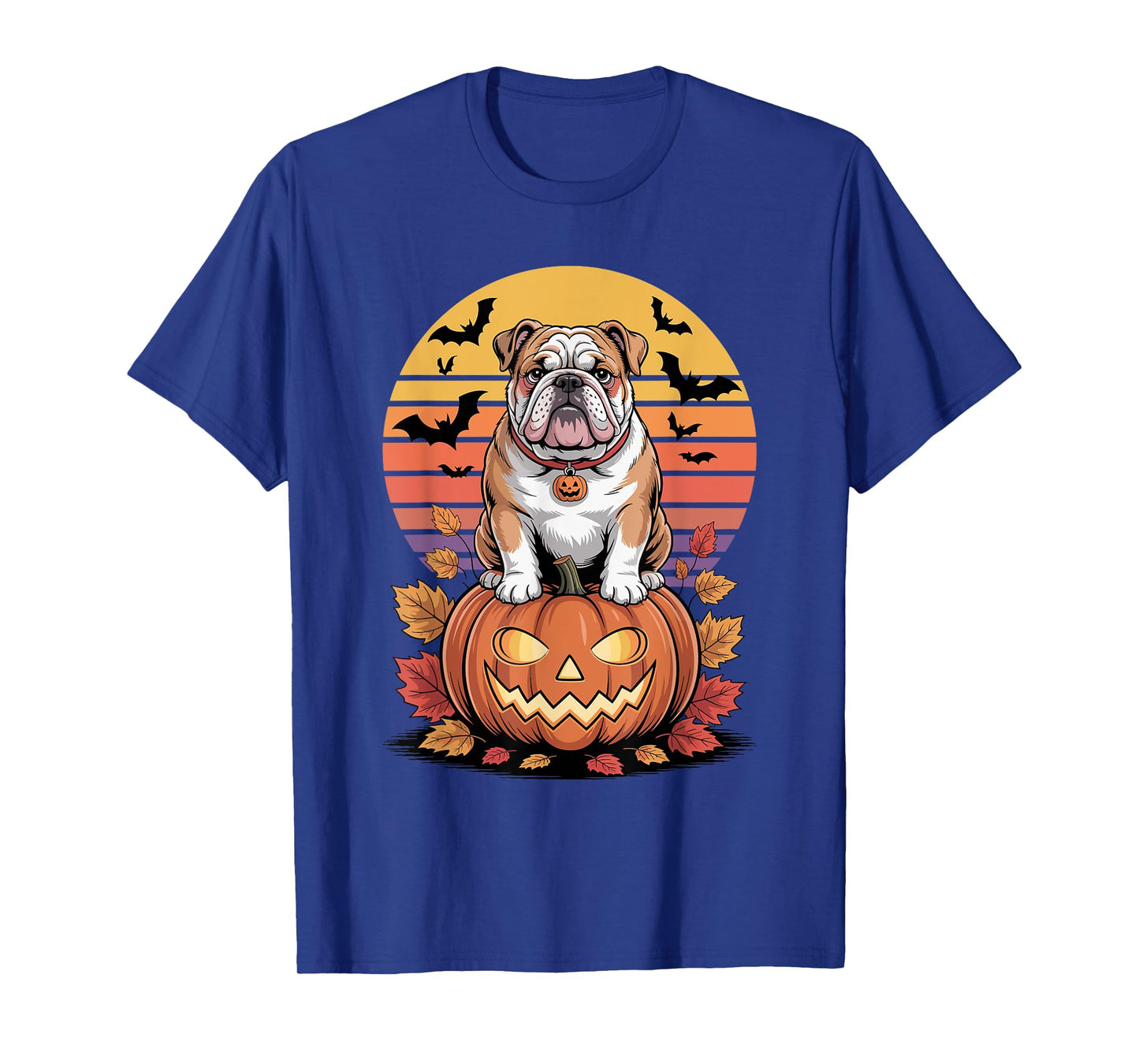 Halloween Retro English Bulldog T-Shirt