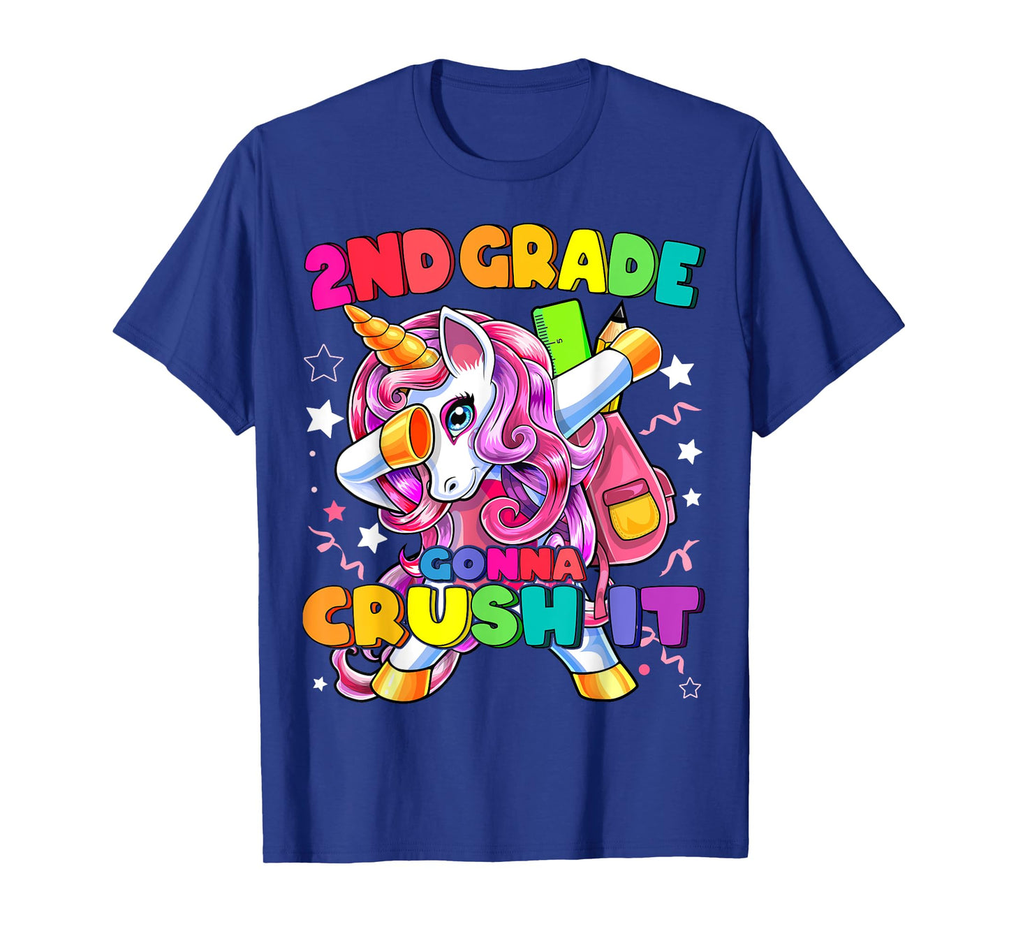2nd Grade Dabbing Unicorn Back to School Shirt Girls Gift T-Shirt