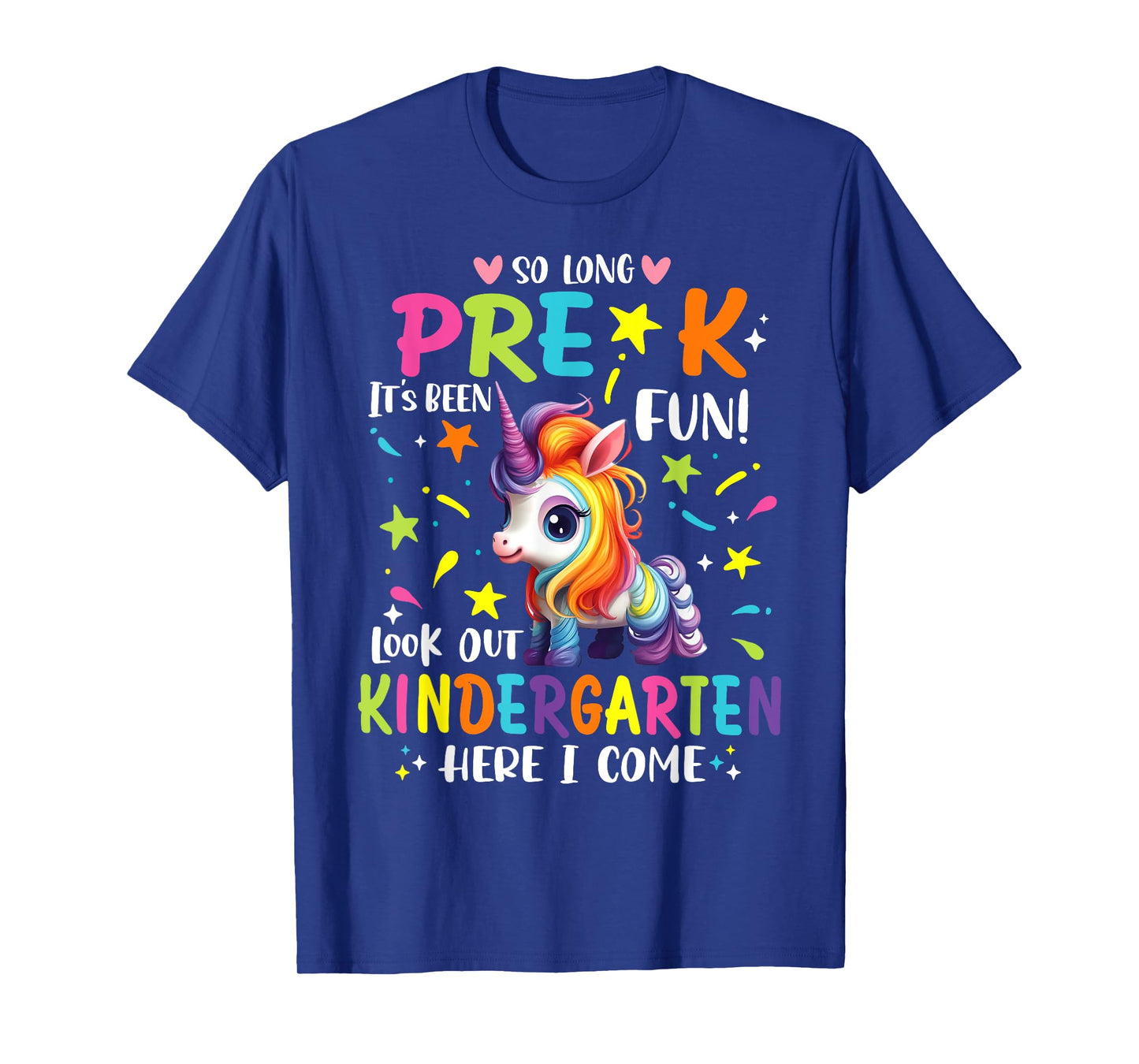 So Long Pre-K Kindergarten Here I Come Unicorn Graduation T-Shirt