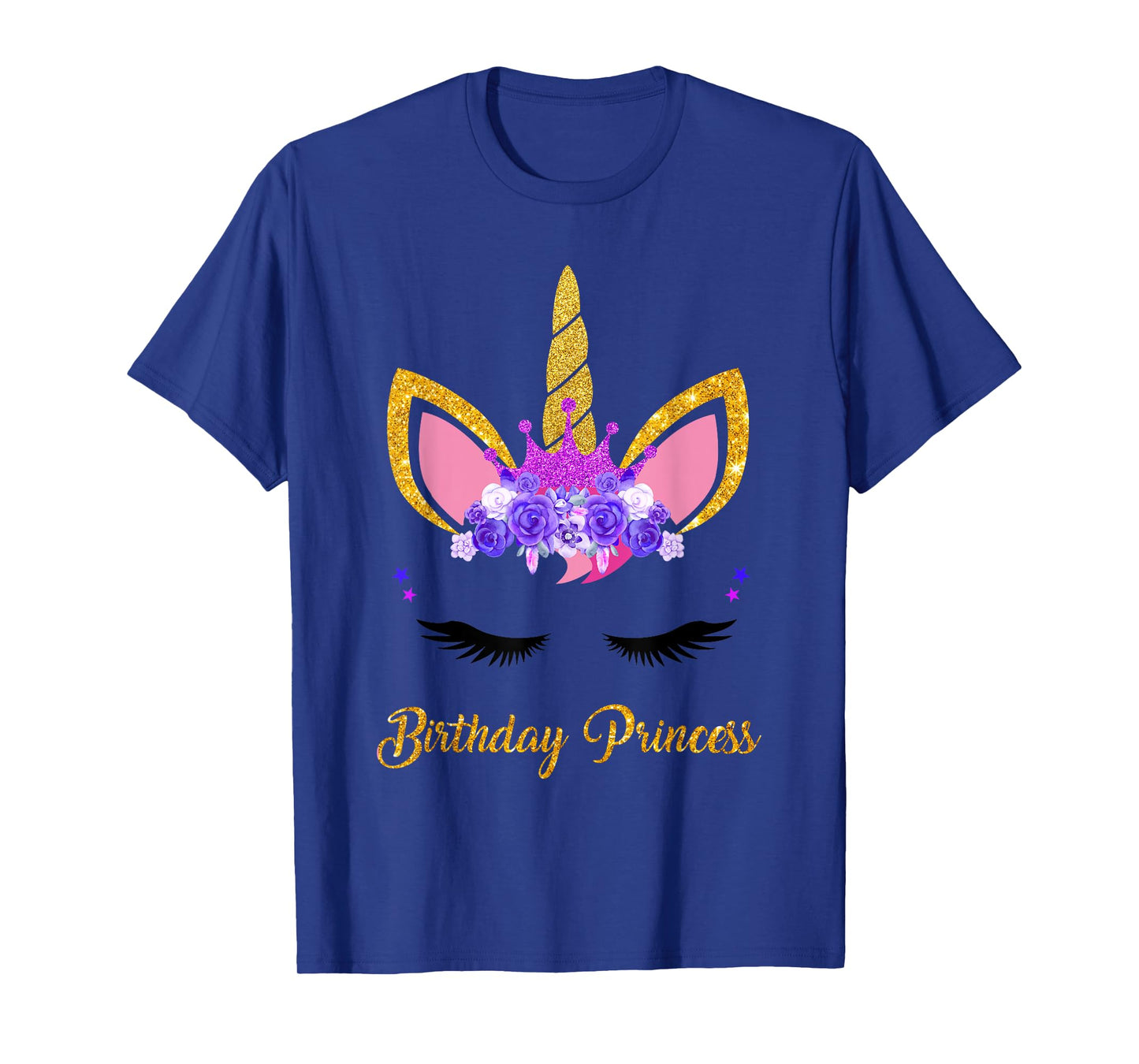 Unicorn Birthday Princess Shirt Unicorn Girl Birthday Party T-Shirt