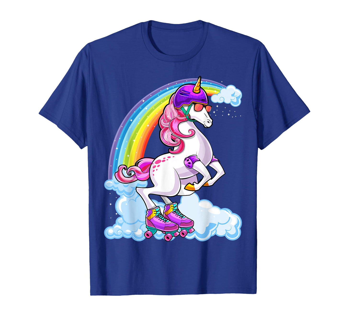 Unicorn Roller Skate Roller Derby Birthday Shirt Girls Gift T-Shirt