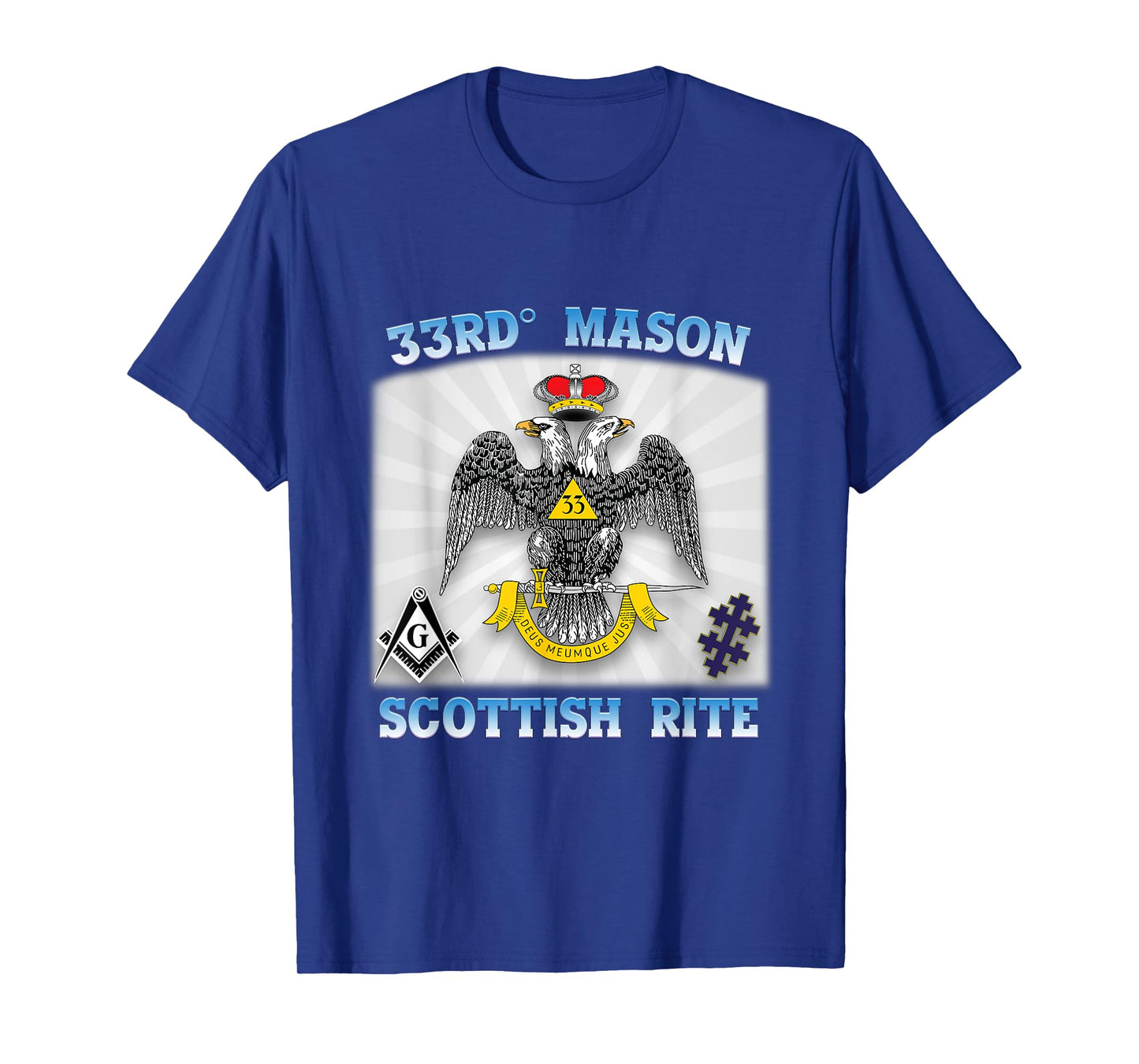 33rd Degree Mason Scottish Rite Masonic WD AASR 33 Valley OS T-Shirt
