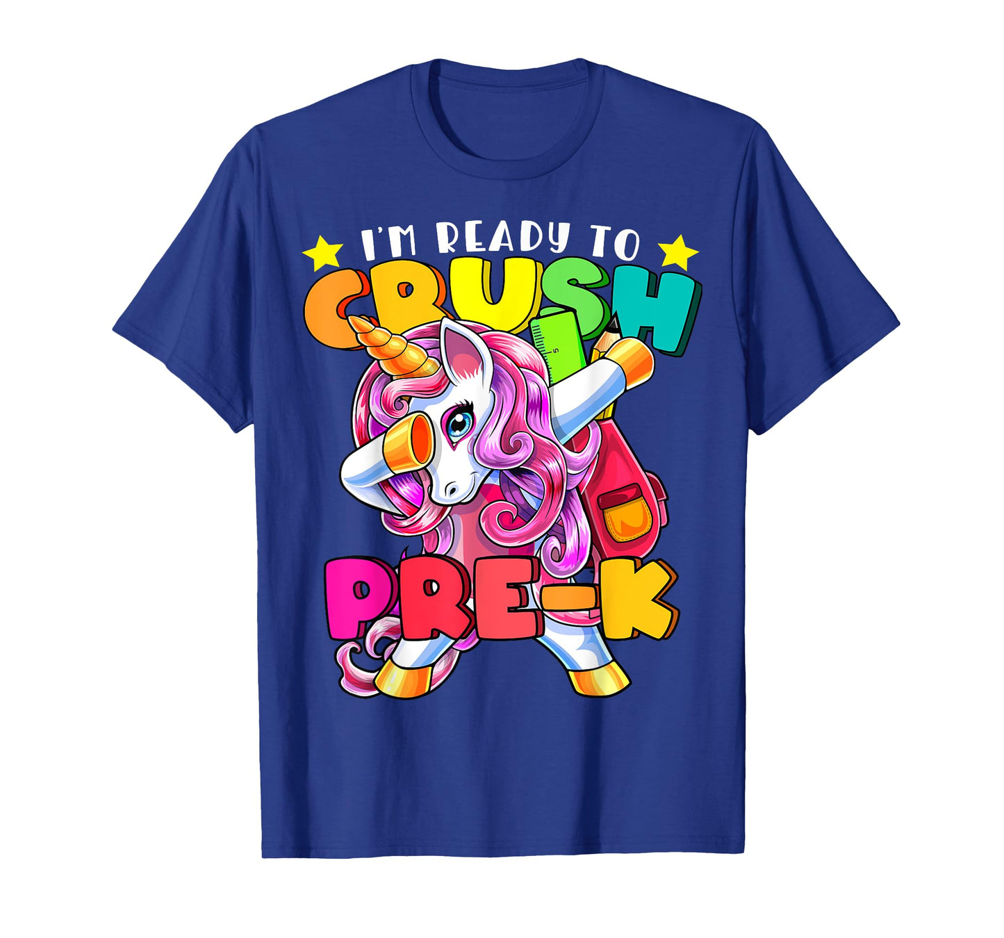 Crush Pre-K Dabbing Unicorn Back to School Girls T-Shirt