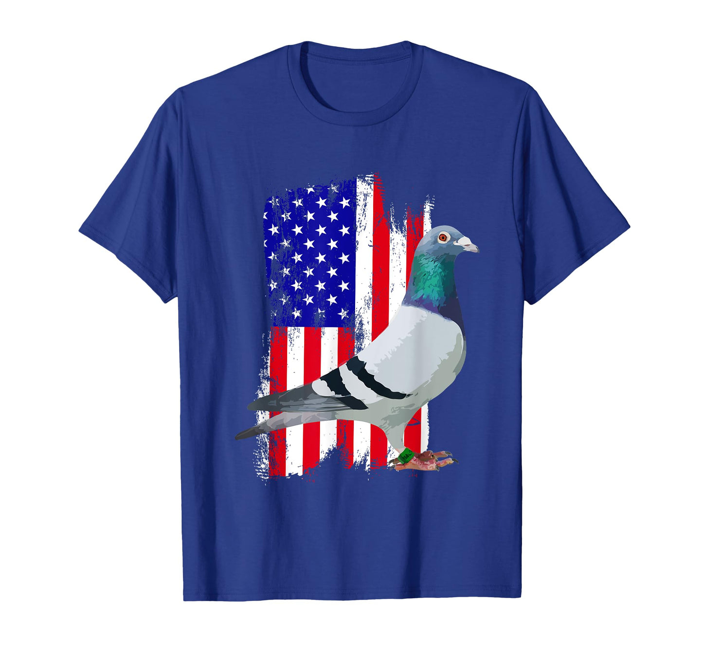 Pigeon Breeders Racing Pigeon Bird 4th of July USA Patriotic T-Shirt