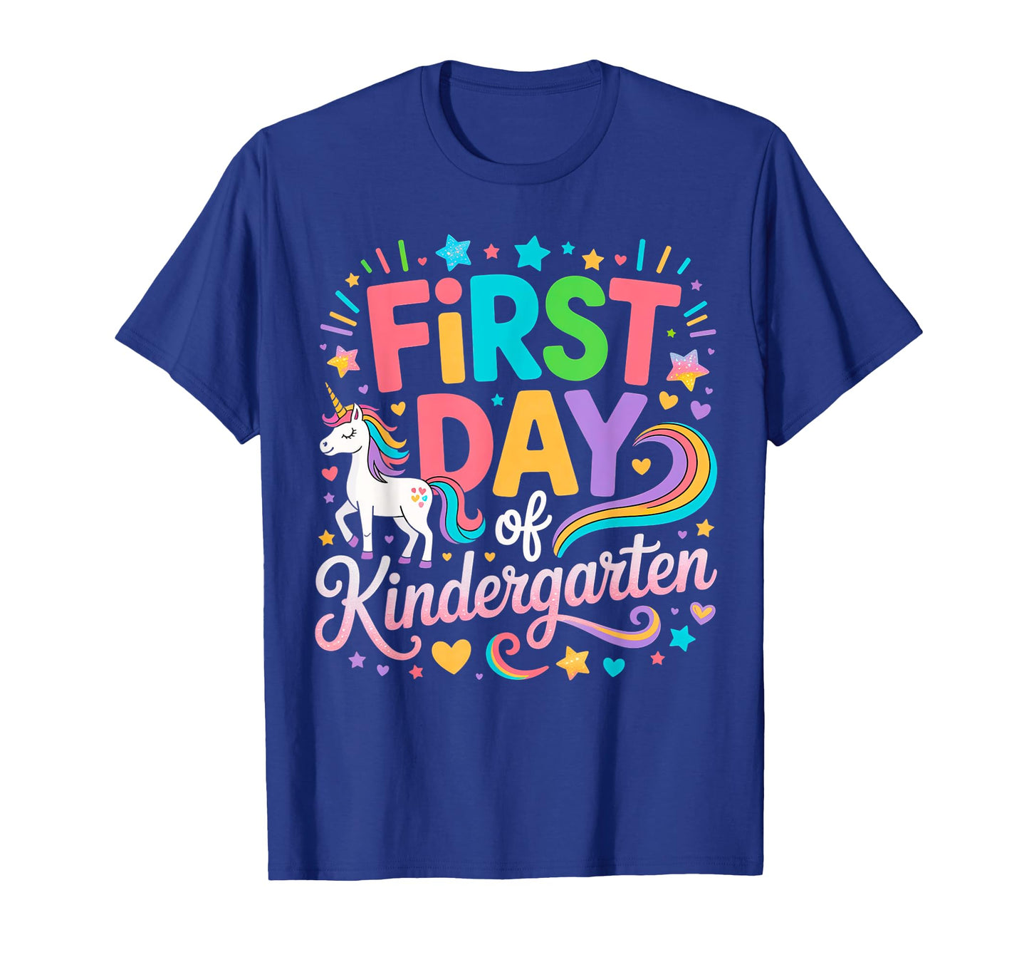 First Day Of Kindergarten Girls Unicorn First Day OF School T-Shirt