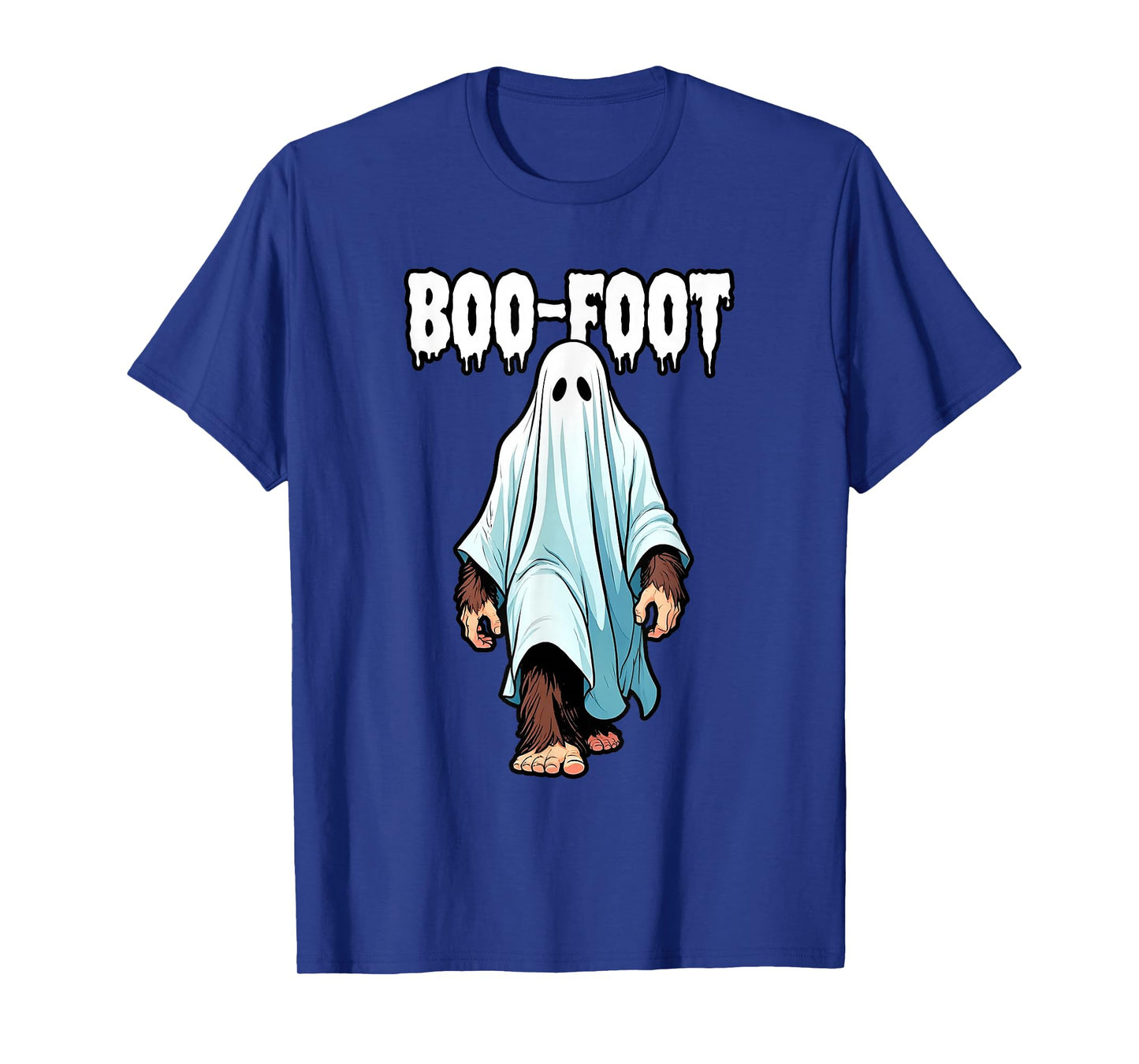 Bigfoot Ghost Costume Halloween Boo-Foot Sasquatch Spooky T-Shirt