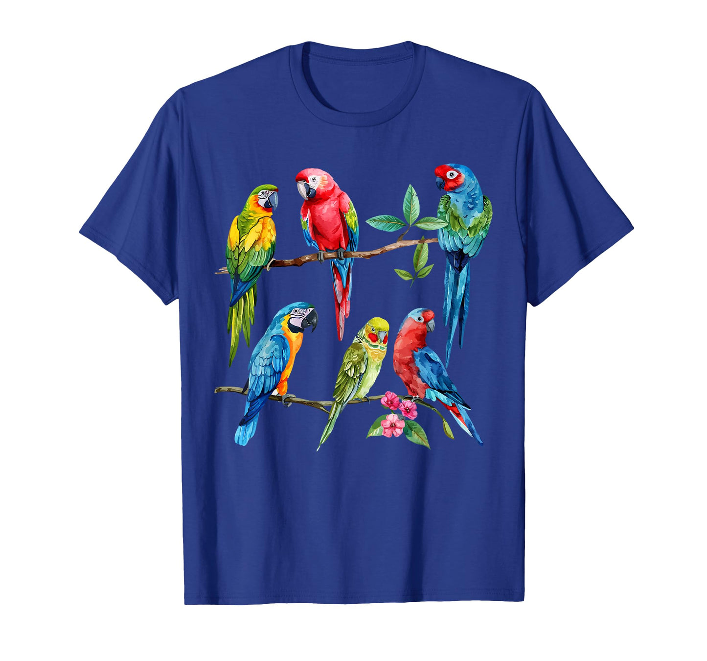 Colorful Parrot Watercolor T-Shirt