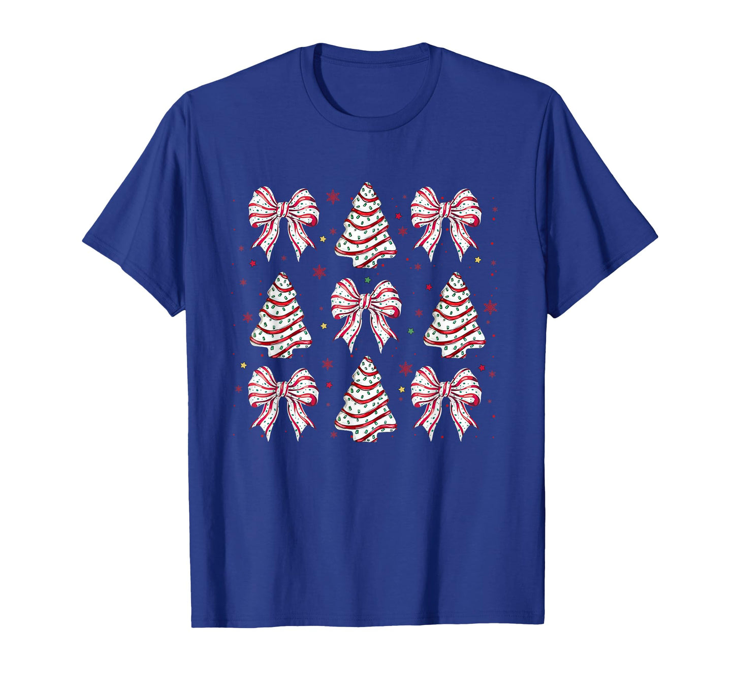 Merry Christmas Xmas Family Matching Apparel Coquette Christmas Tree Cake Bow Girly Unisex-Kids T-Shirt Black Small