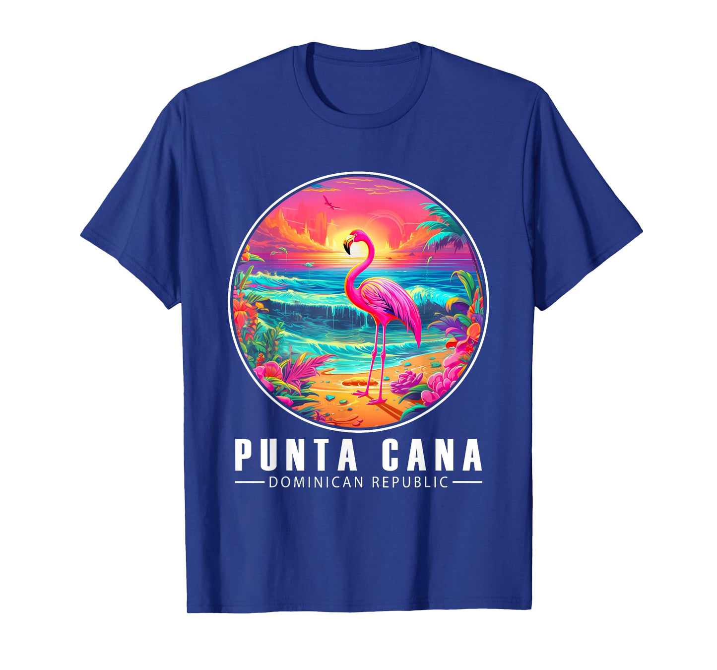 Punta Cana Flamingo Shirt Dominican Republic Beach Sunset T-Shirt