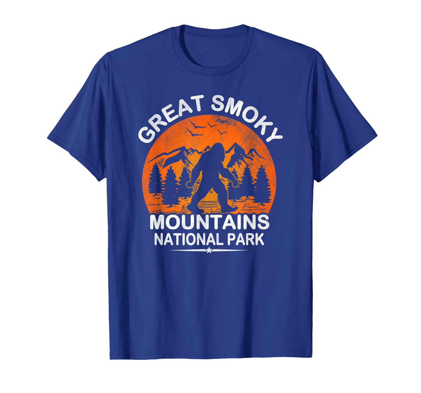 Great Smoky Mountains National Park Sunset Bigfoot Sasquatch T-Shirt