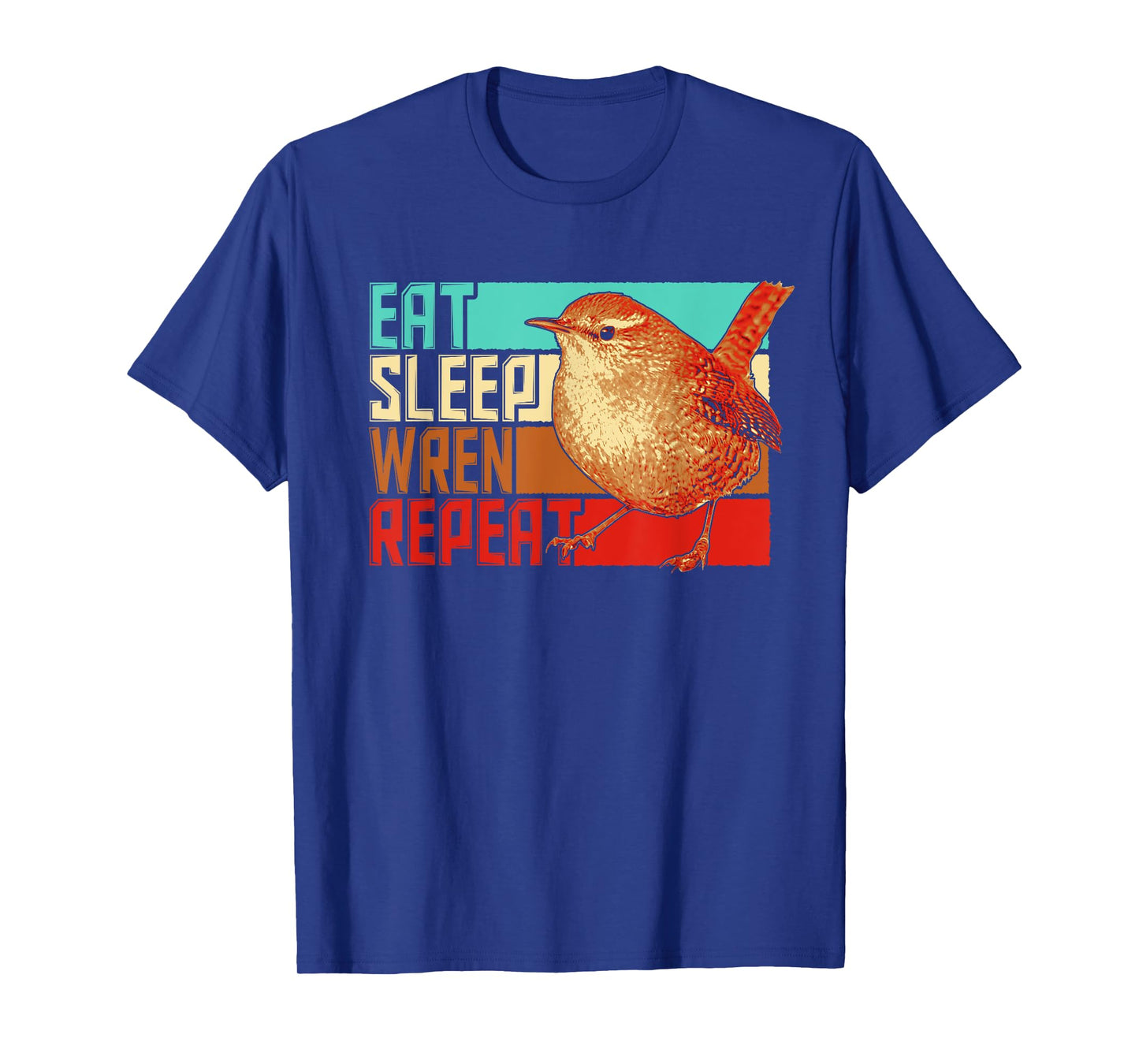 Vintage Eat Sleep Repeat Wren T-Shirt