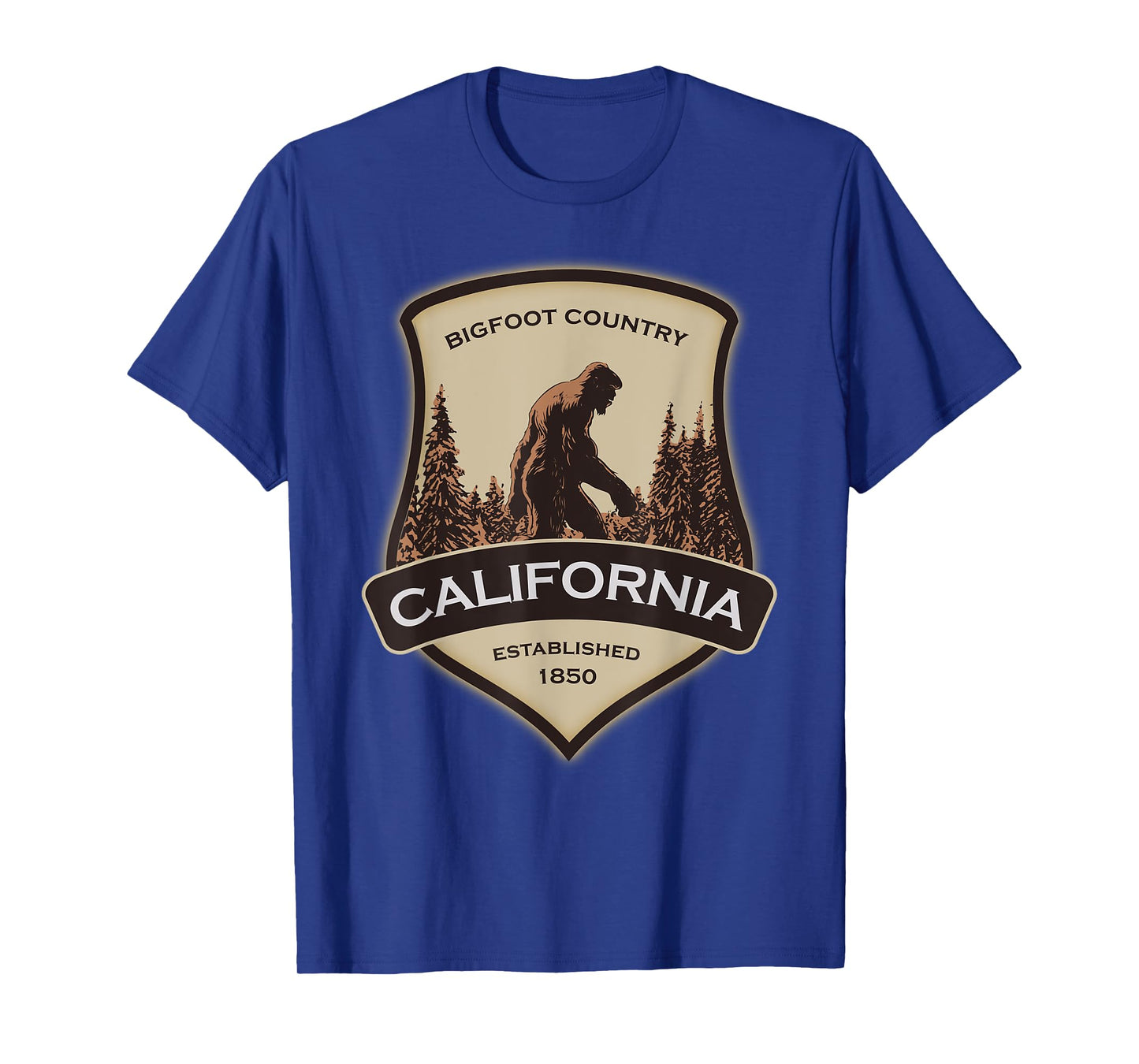 California and a Bigfoot, or a Sasquatch T-Shirt