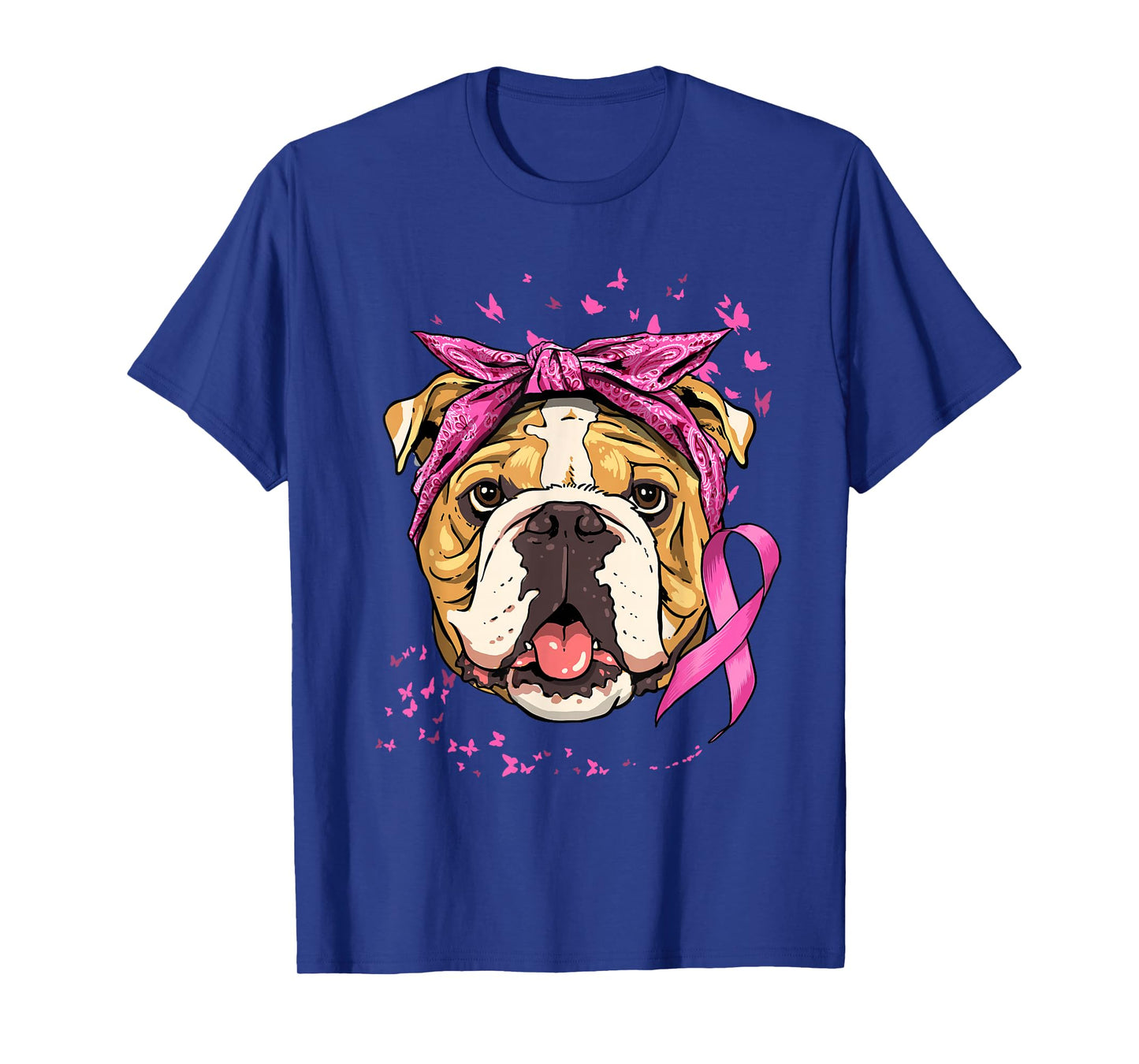 American bulldog Breast Cancer Awareness Cancer Survivors T-Shirt