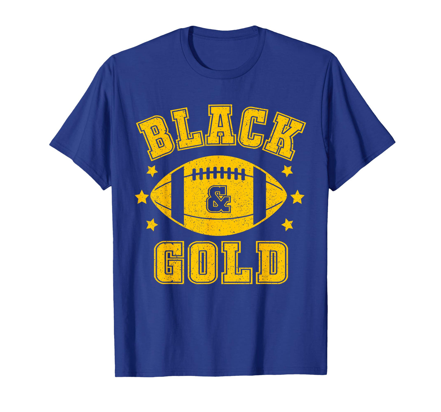On Gameday Football We Wear Black And Gold School Spirit T-Shirt