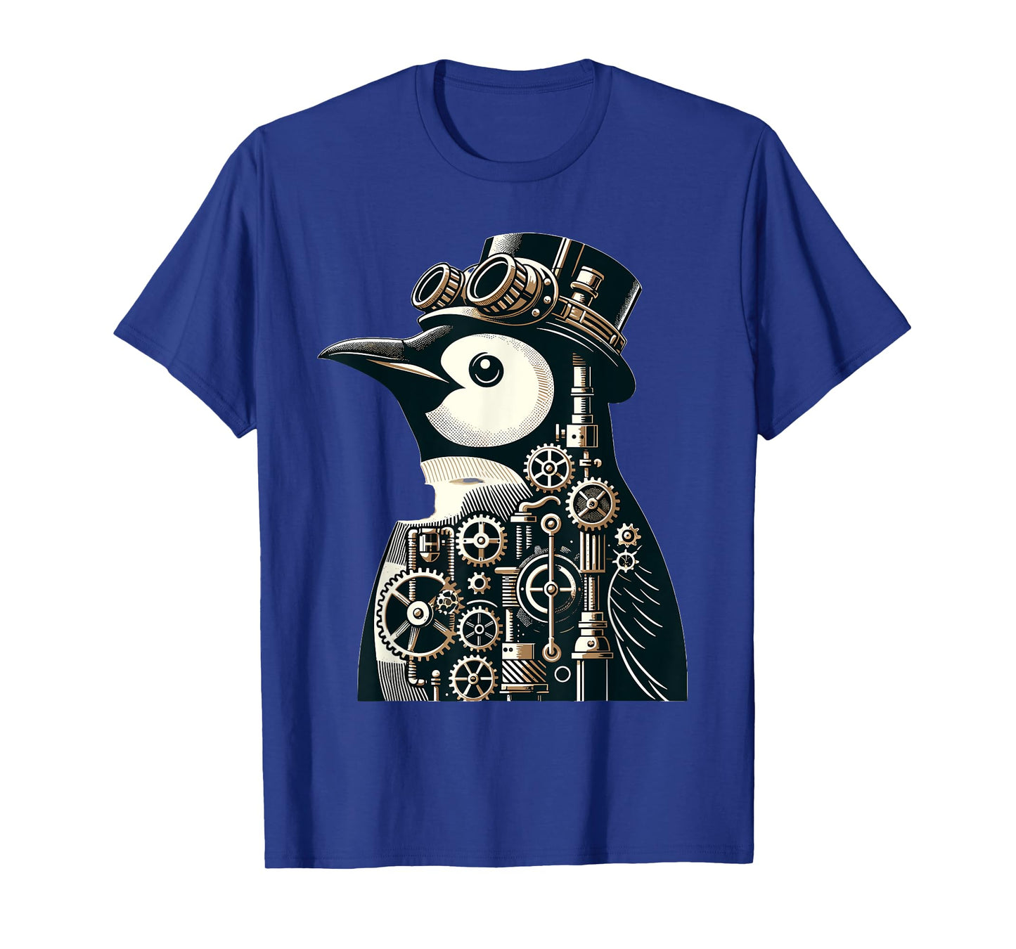 Cool Steampunk Aesthetic Penguin Lover Vintage Penguin T-Shirt
