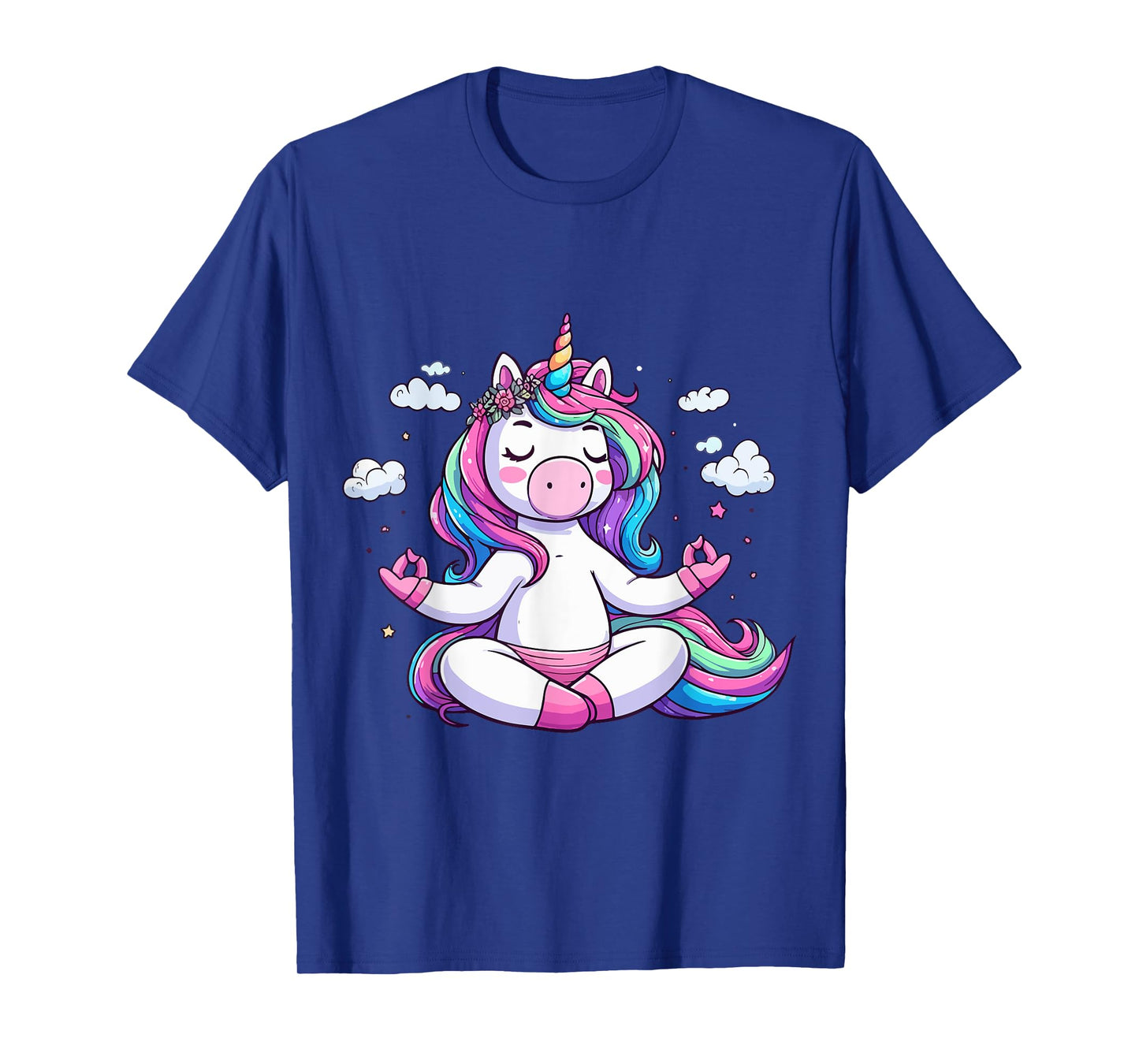 Meditation Unicorn Yoga Pose Relaxing Animal T-Shirt