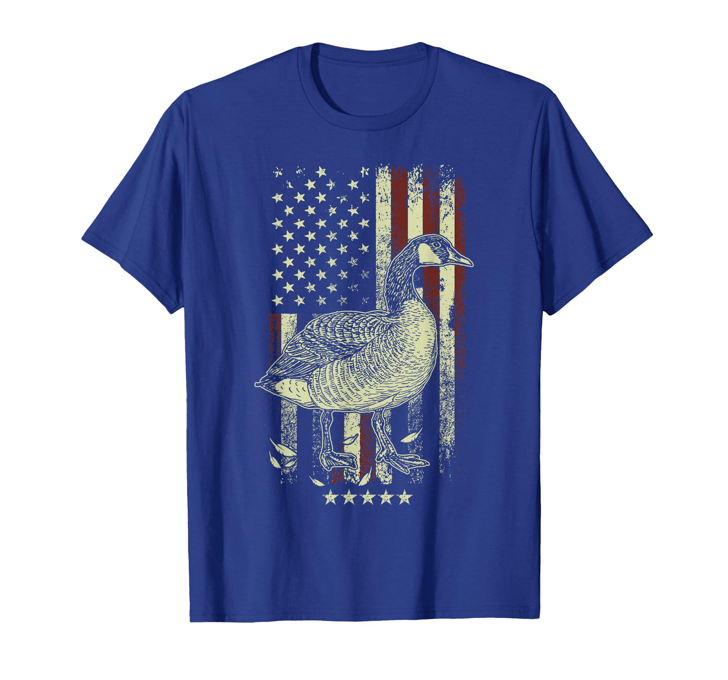 USA American Flag Hunters - Hunting Goose Bird Women Men T-Shirt