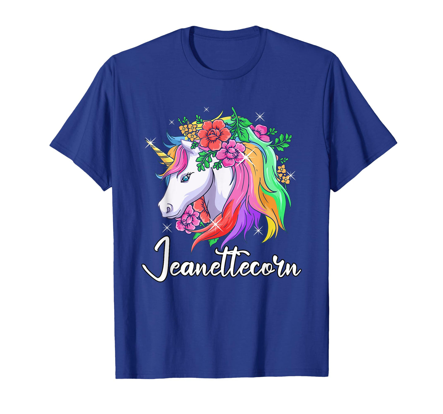 Cute Jeanettecorn Personalized Name Unicorn Jeanette T-Shirt