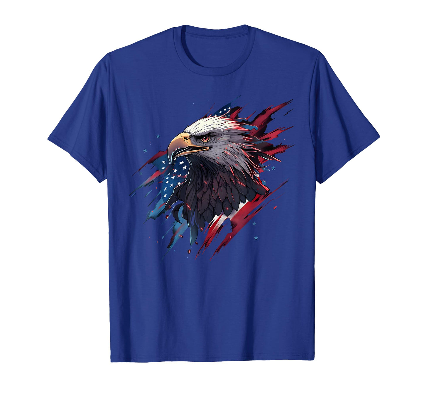 Eagle Bird 4th of July American Flag Veterans Memorial T-Shirt