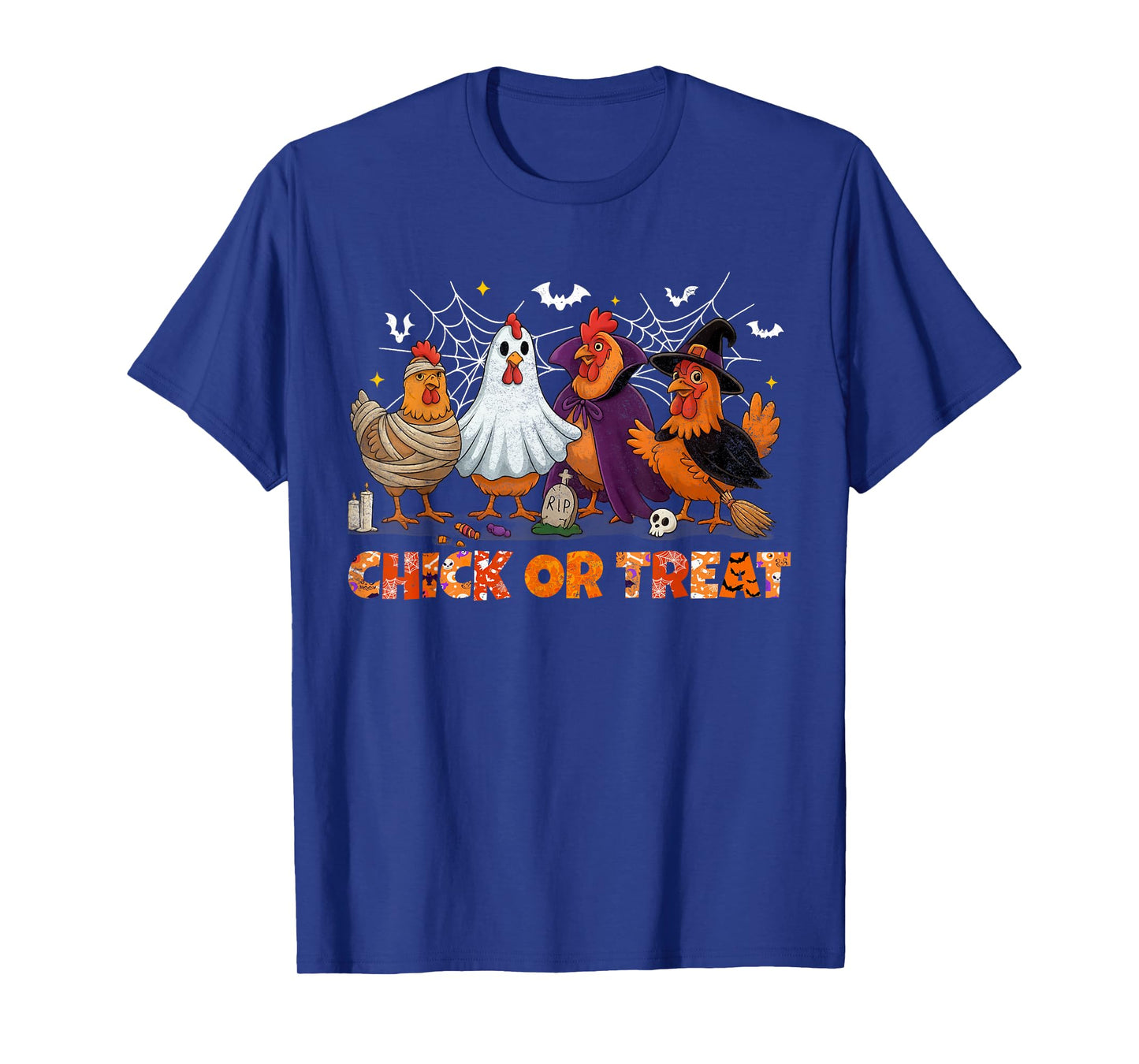 Chick Or Treat Halloween Witch Boo Spooky Chicken Costumes T-Shirt