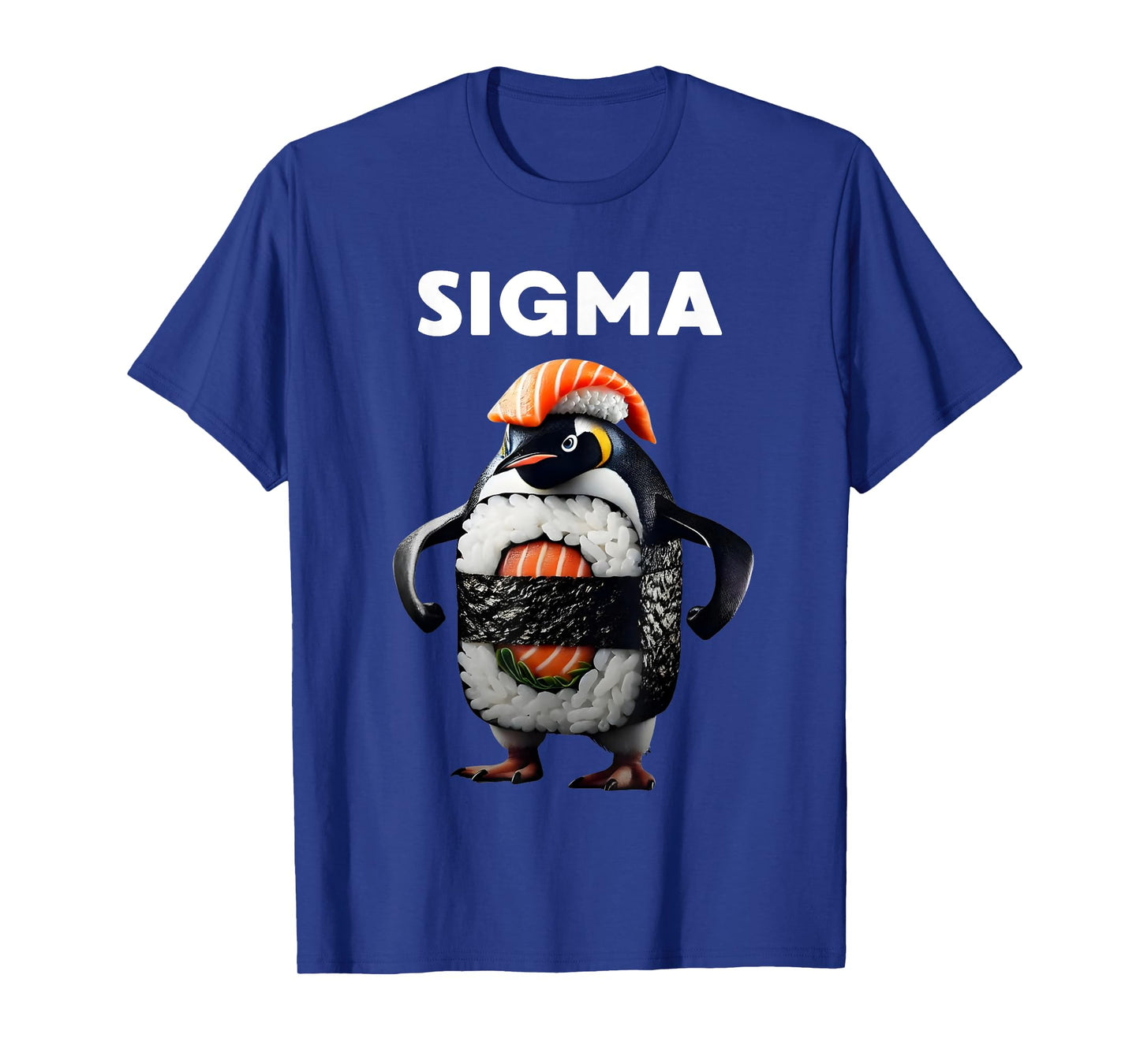 Sigma Italian Brainrot Meme Penguin Sushi Salmon Youth Kid T-Shirt