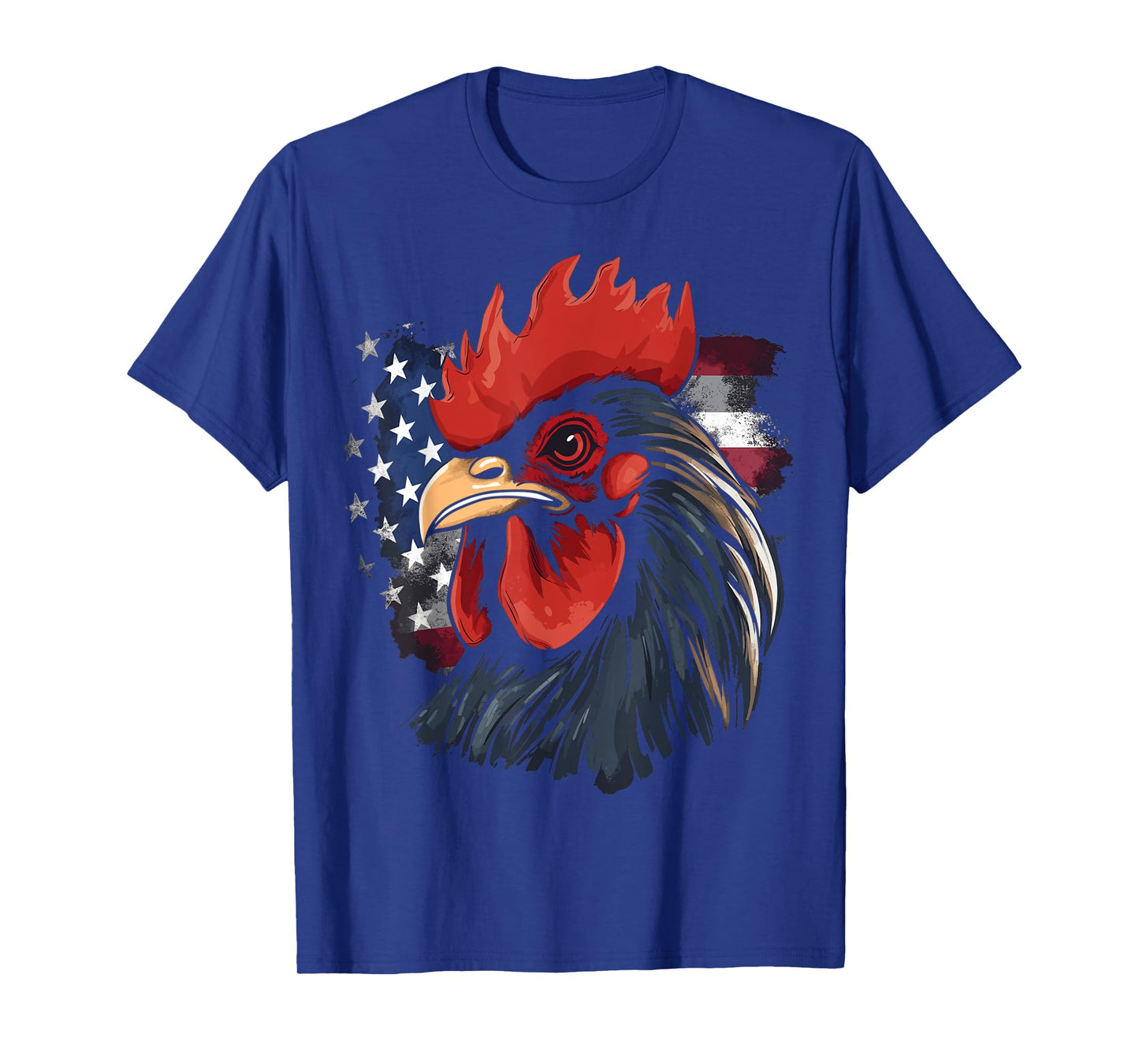 Chicken USA Flag design for Patriotic Farmer T-Shirt