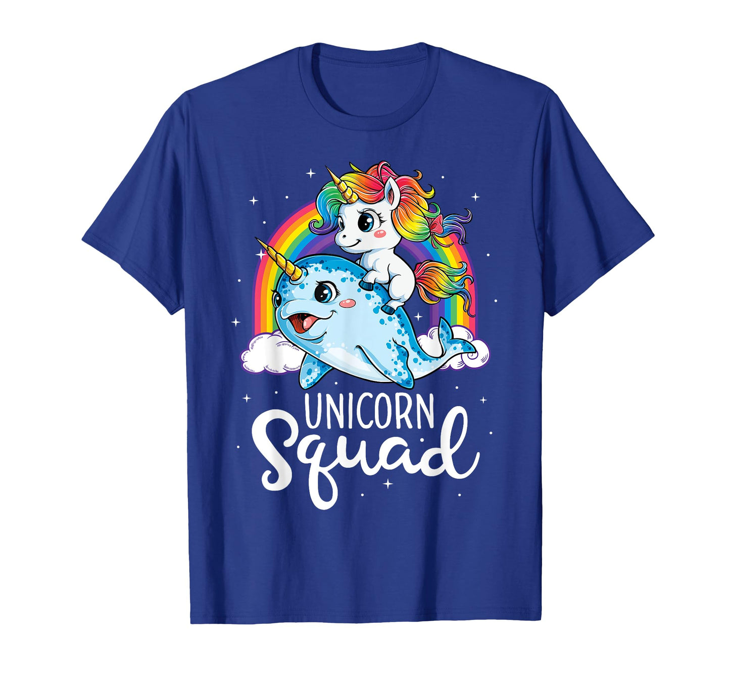 Unicorn Squad Narwhal T shirt Girls Kids Rainbow Unicorns T-Shirt