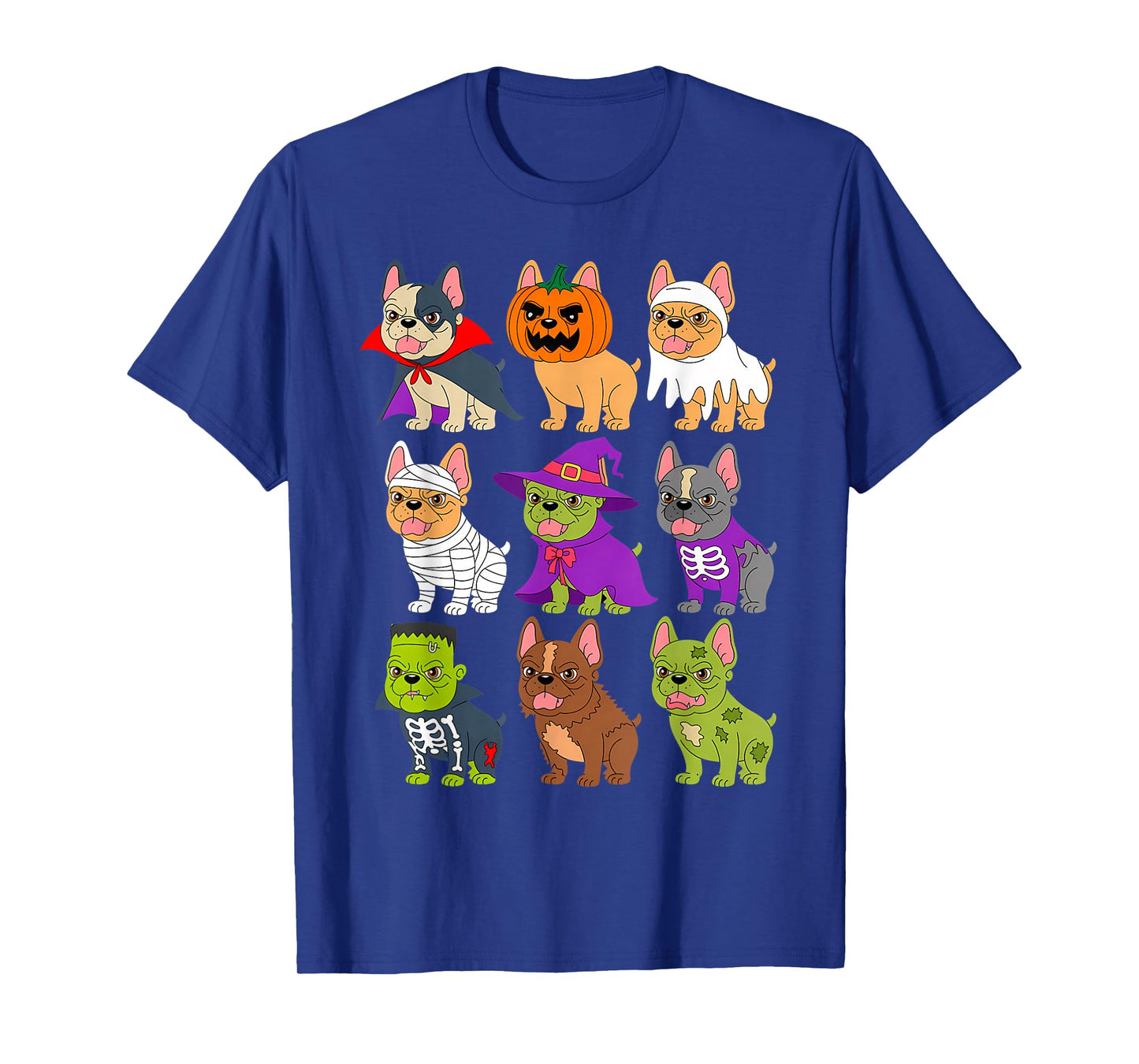 French Bulldog Halloween Costume Dog Lovers Pumpkin T-Shirt
