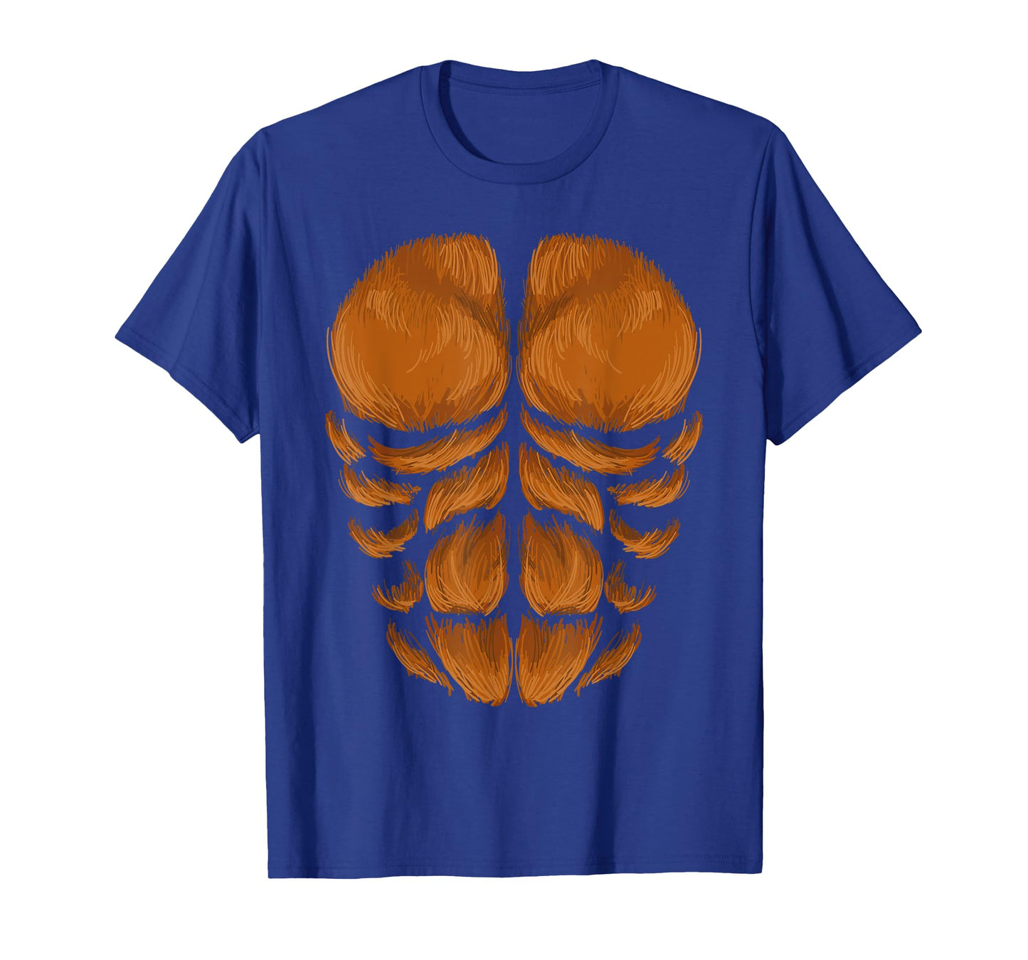 Bigfoot Chest Halloween Costume Hairy Monkey Sasquatch T-Shirt
