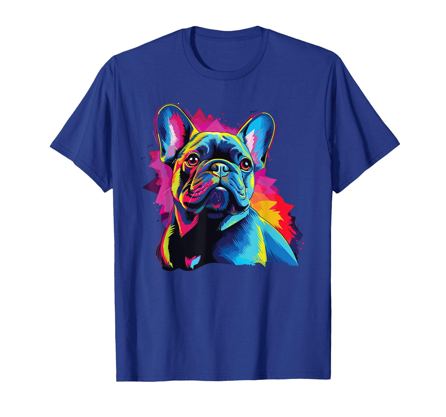 Watercolor Colorful French Bulldog Dogs T-Shirt
