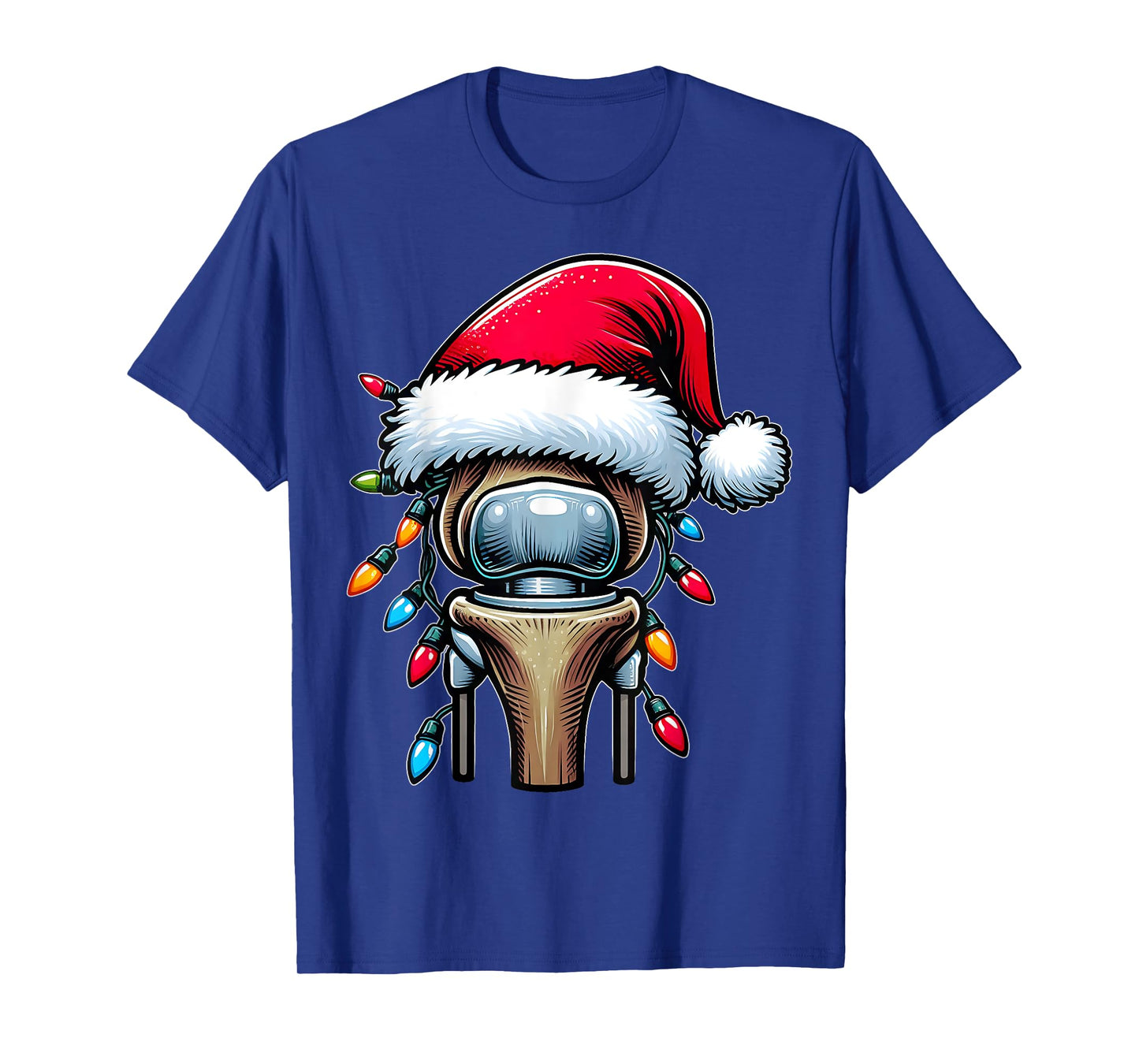 Knee Replacement Bionic Surgery Christmas Hat Xmas T-Shirt