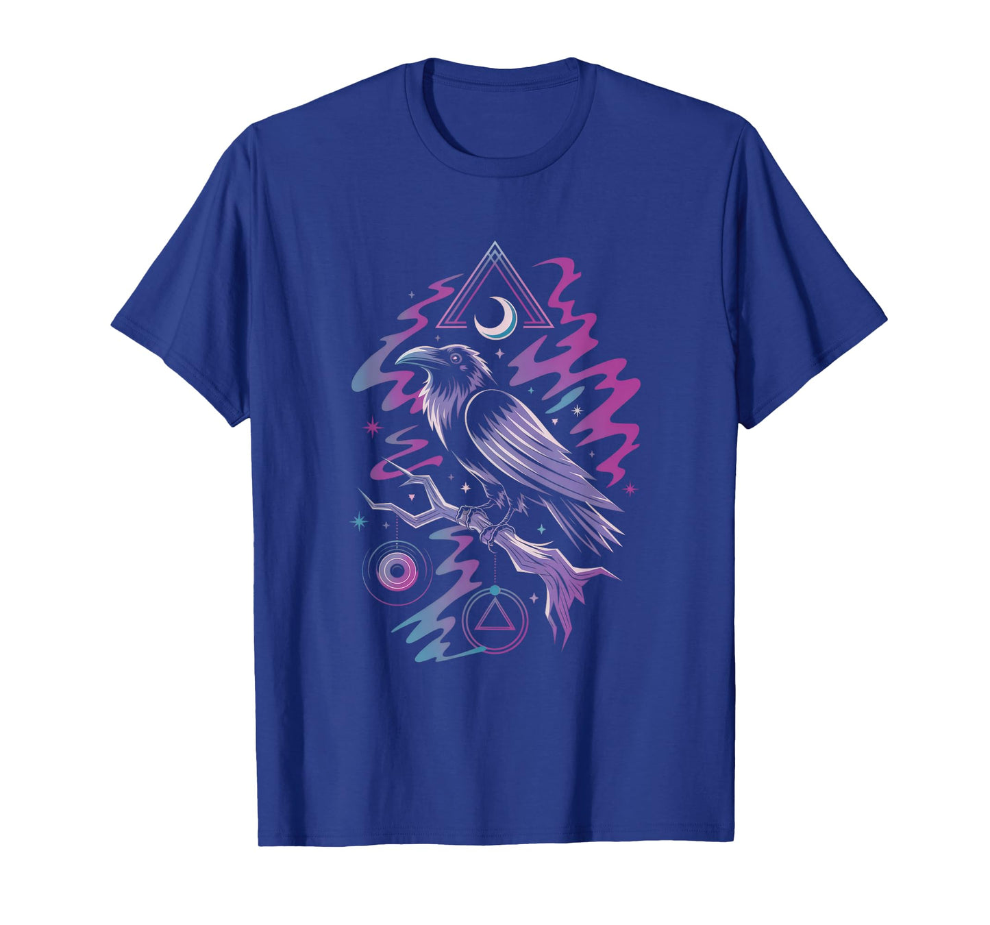 Raven Crow Dark Bird Witchcraft Omens Midnight T-Shirt