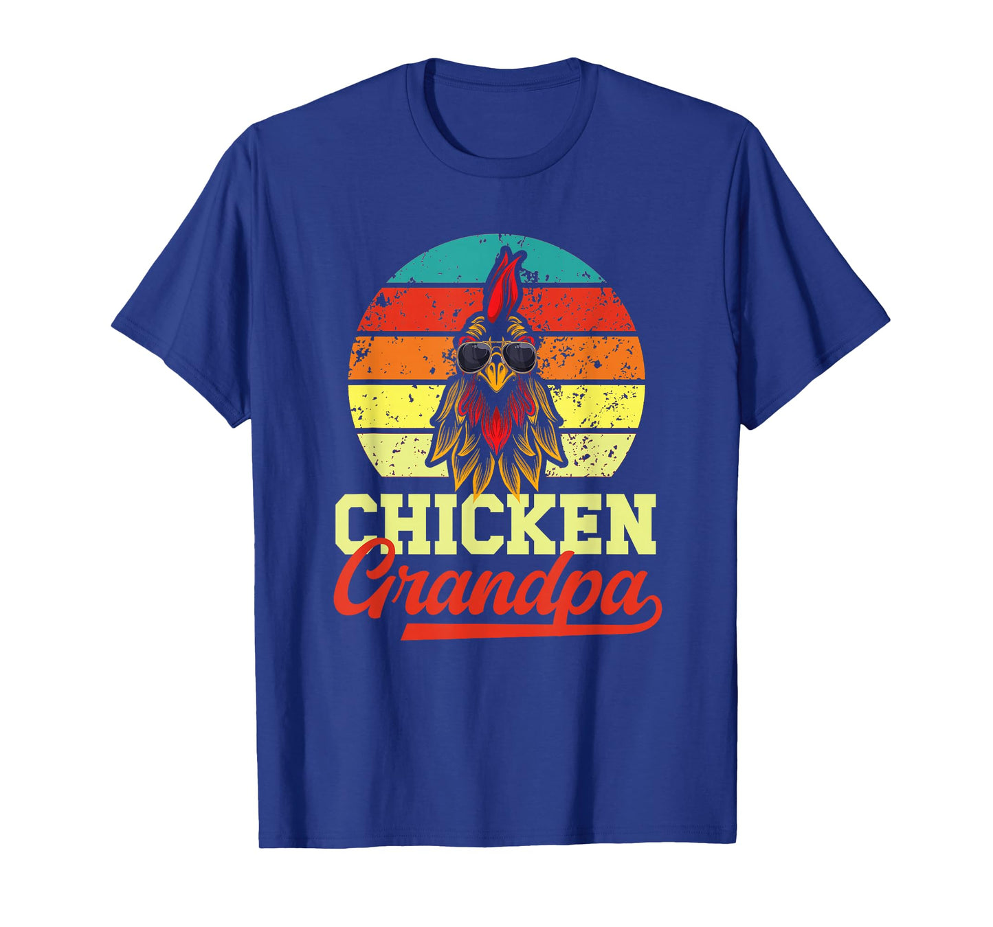 Chicken Grandpa Retro Chicken Owner Chicken Farmer T-Shirt