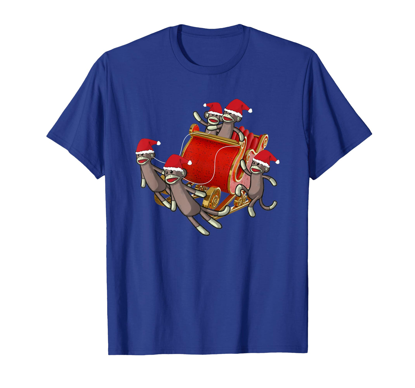 Sock Monkeys Take Over Christmas Funny Sock Monkey T-Shirt