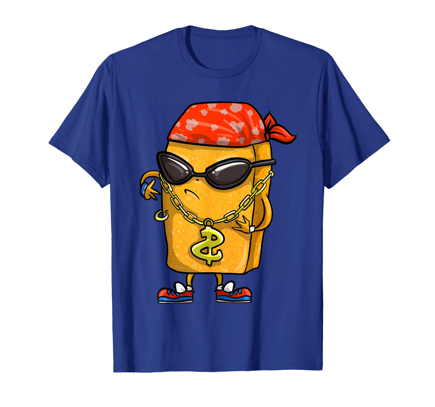 Funny Chicken Nugget Gift For Kids Cool Gangster Nug Life T-Shirt