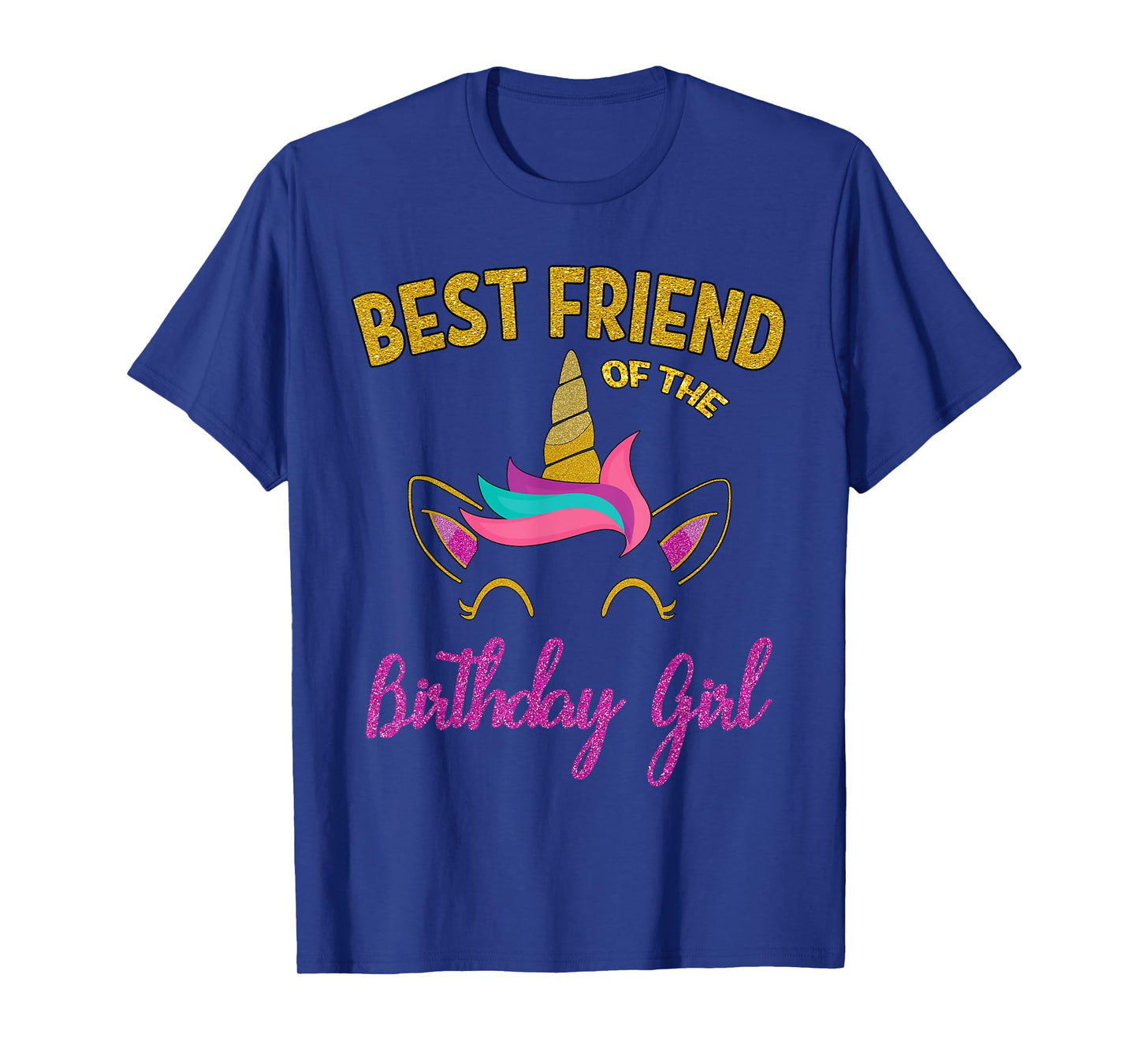 Best Friend of the Unicorn Birthday Girl T-Shirt Matching T-Shirt
