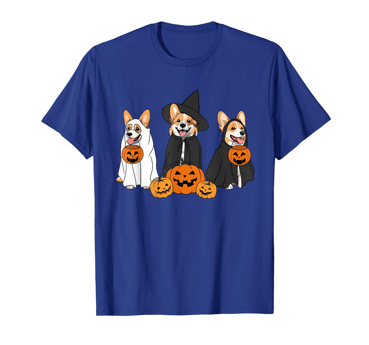 Funny Halloween Ghost Dog Pumpkin Spooky Season T-Shirt