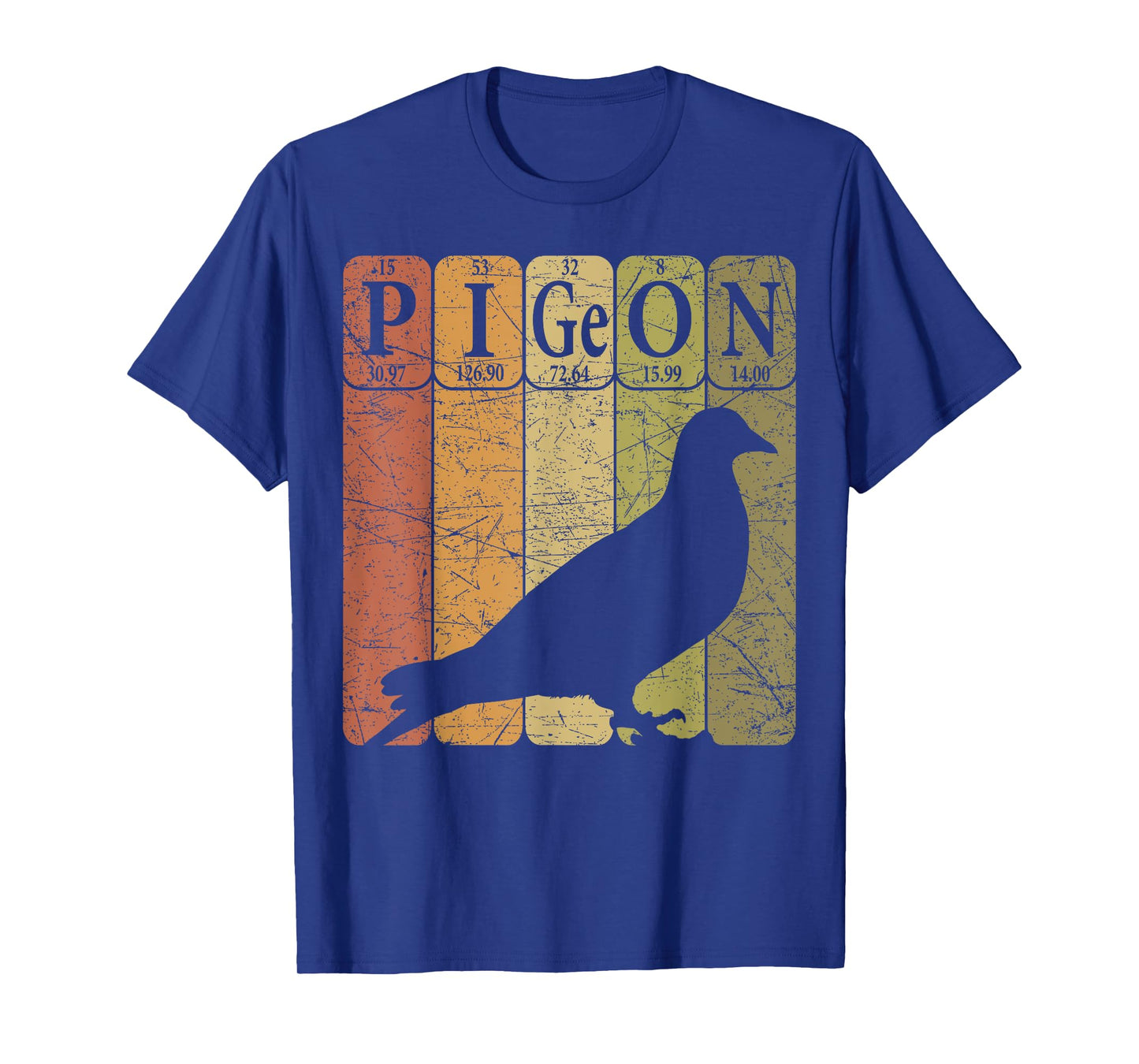 Pigeon Periodic Table Elements Birdwatching Ornithology T-Shirt