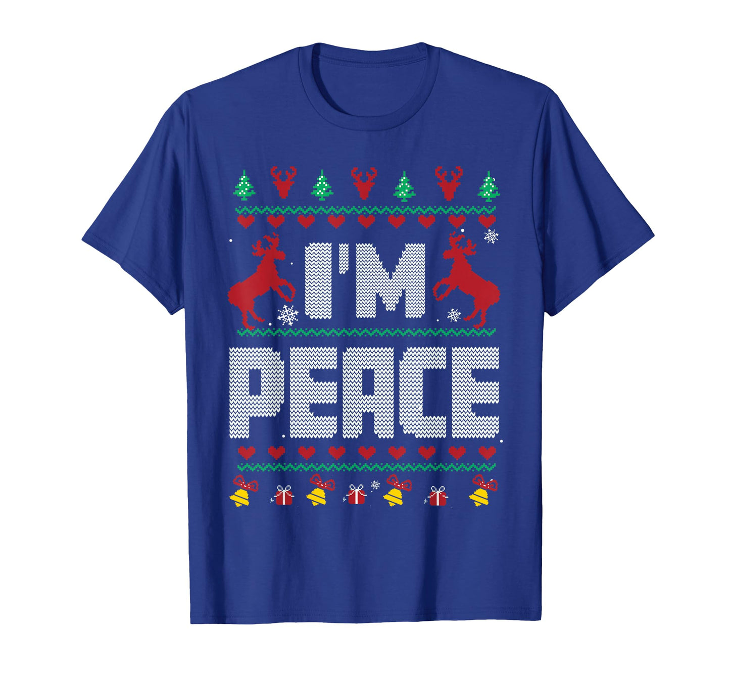 I Come In Peace - I'm Peace Xmas Matching Couples Christmas T-Shirt