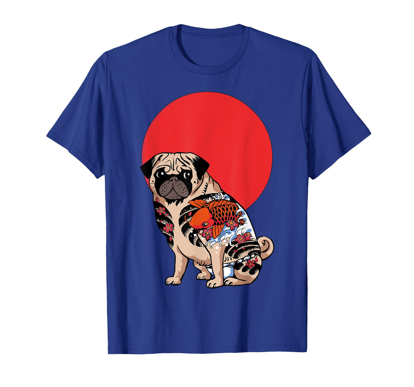 Yakuza Pug Tattoo T- Shirt by Huebucket T-Shirt