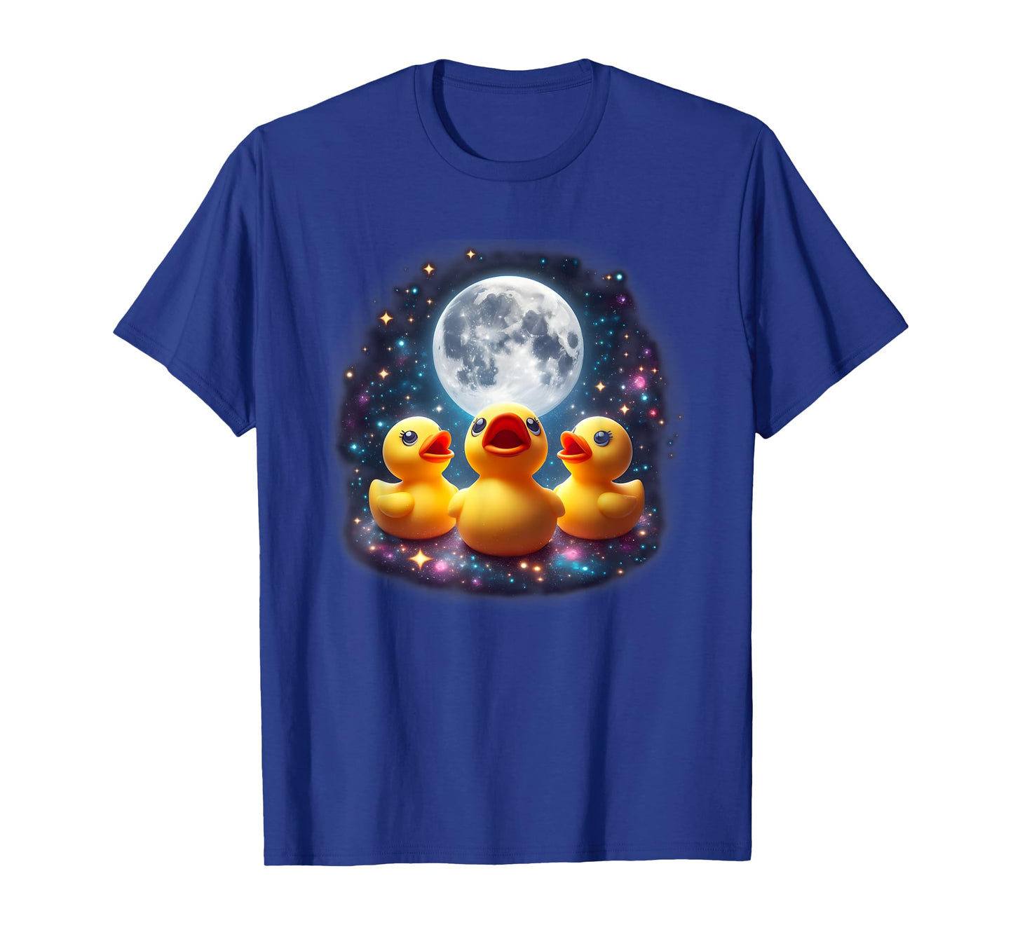 Howling At The Moon - Cute Rubber Duck Weird Funny Gift T-Shirt