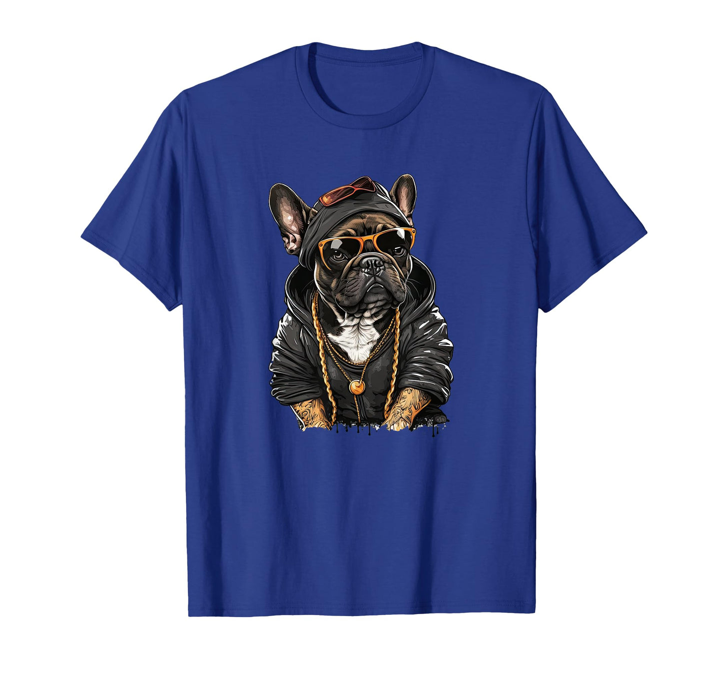 Funny French Bulldog Frenchie Rap hip hop R&B Men Women Girls Kids T-Shirt