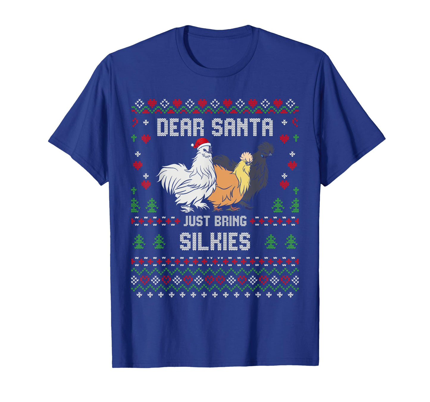 Silkie Chicken Christmas Silkies Ugly Xmas Sweater T-Shirt