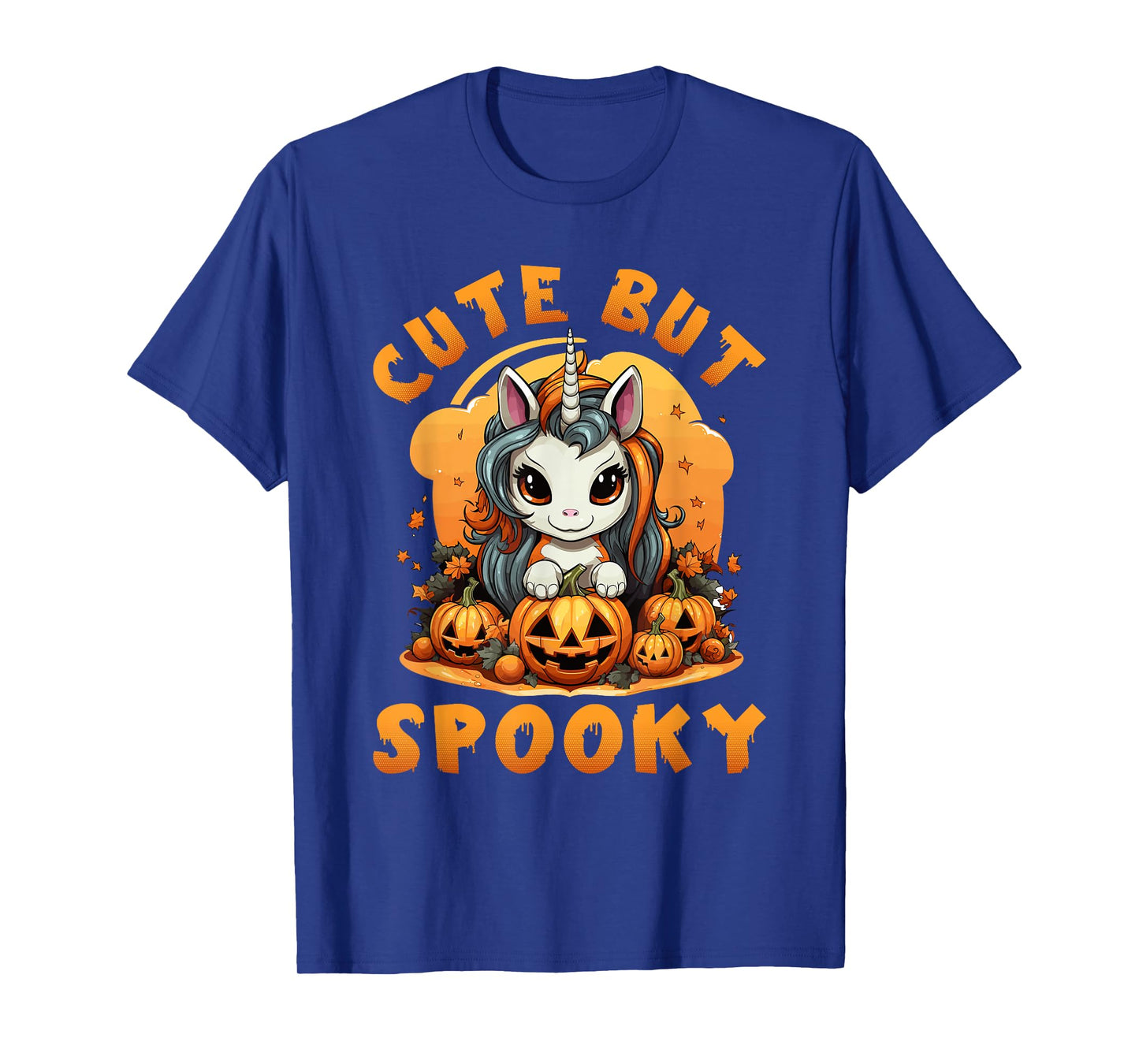 Cute Unicorn Halloween, Cute But Spooky Unicorn Girls T-Shirt